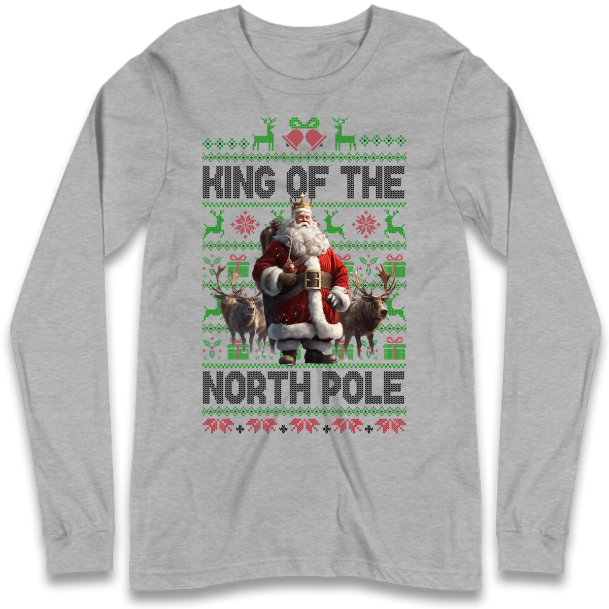 King Santa Christmas Long Sleeve T-Shirt