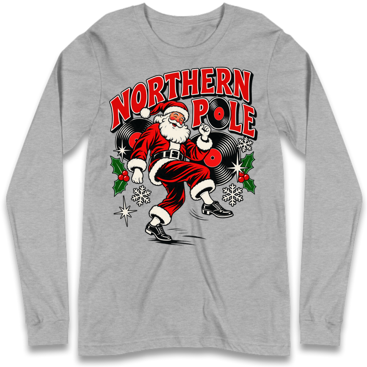 Northern Soul Christmas Long Sleeve T-Shirt