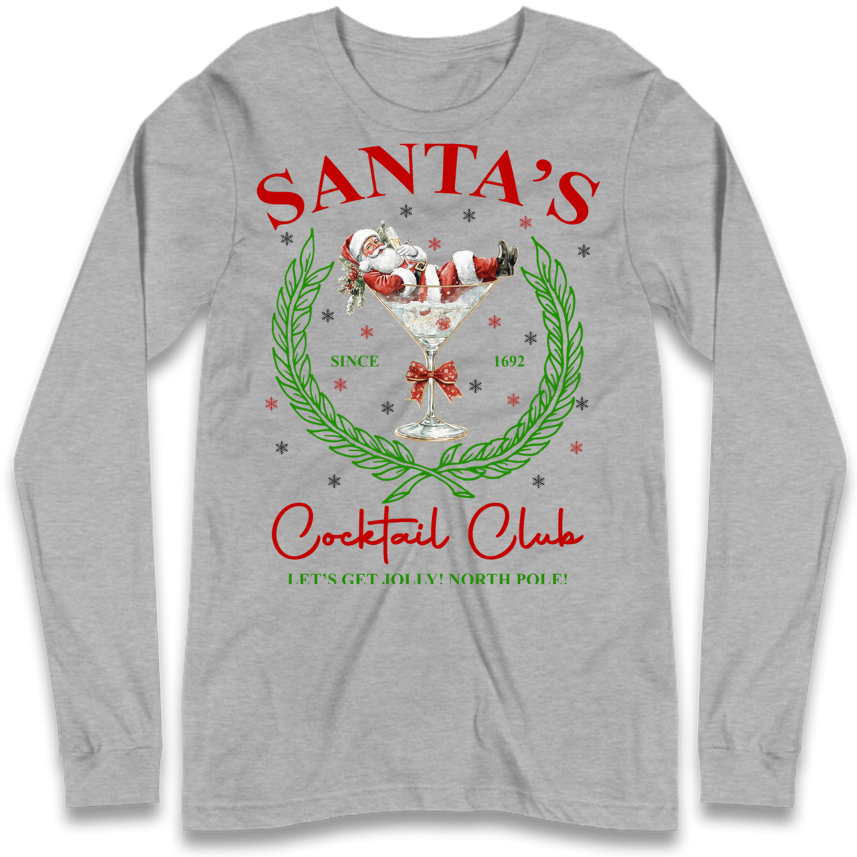 Cocktail Lover Christmas Long Sleeve T-Shirt
