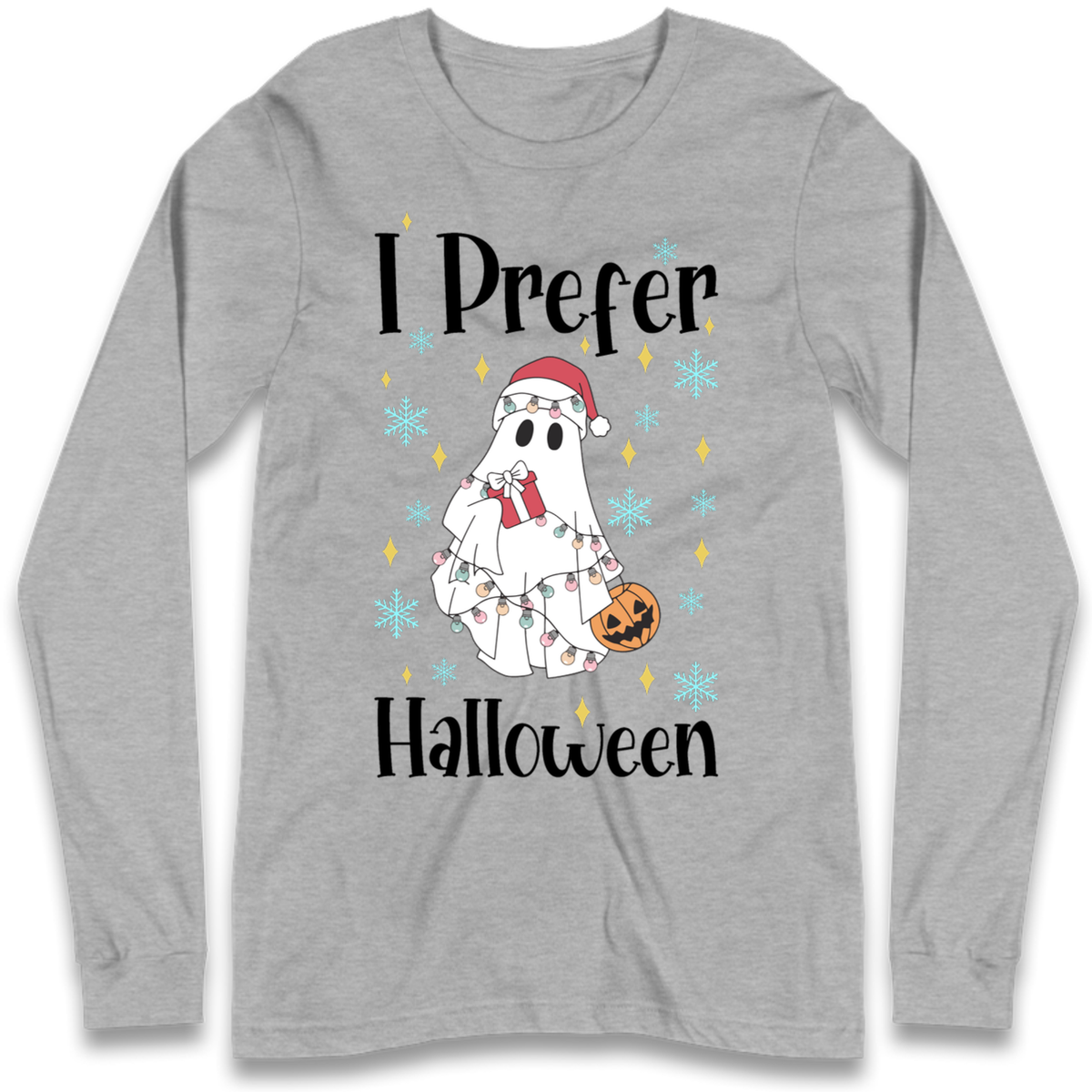 Halloween Christmas Crossover Long Sleeve T-Shirt