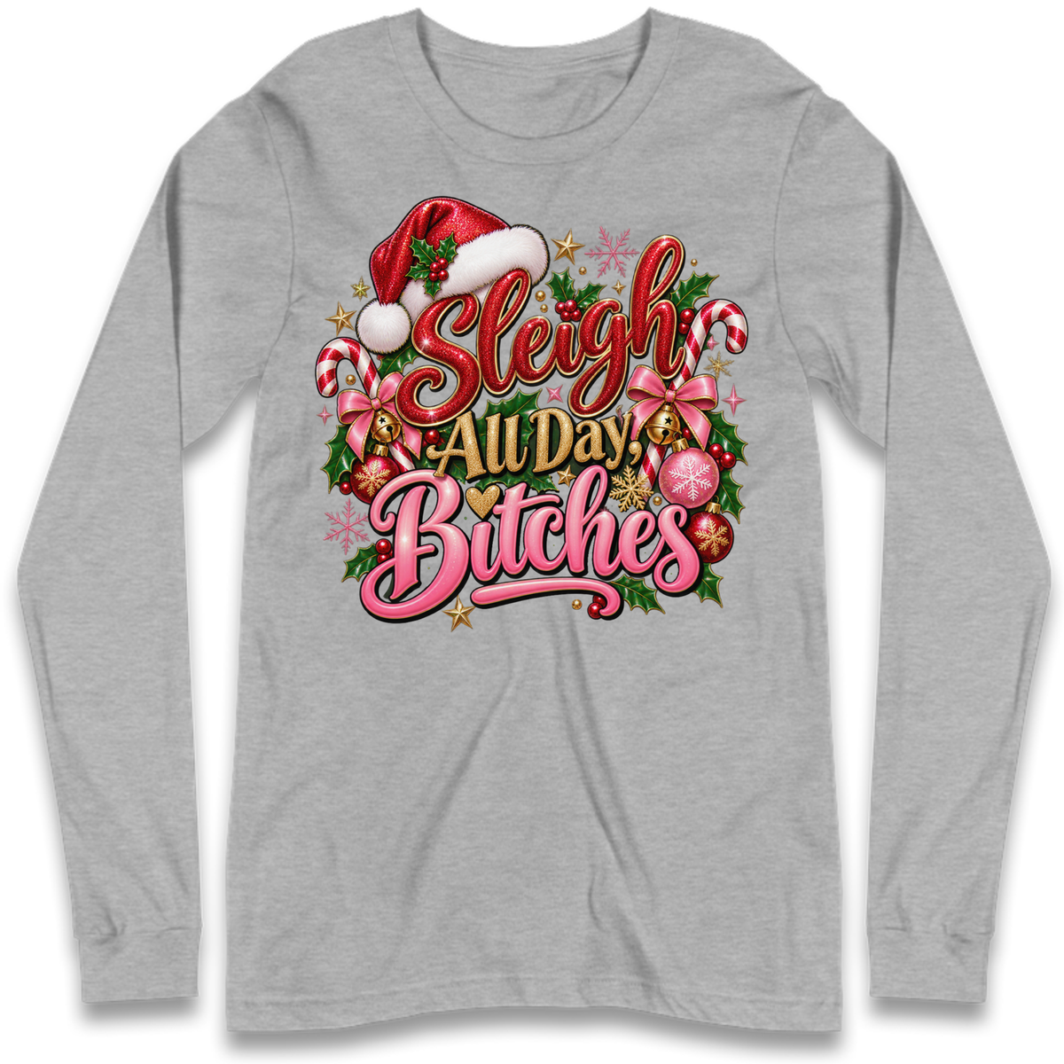 Womens Christmas Long Sleeve T-Shirt