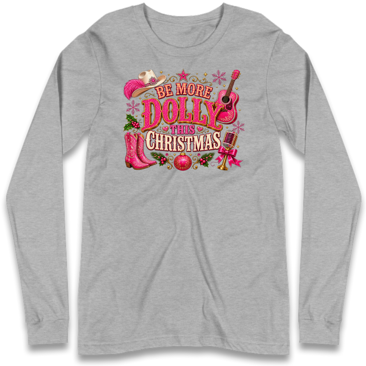 Dolly Parton Christmas Long Sleeve T-Shirt