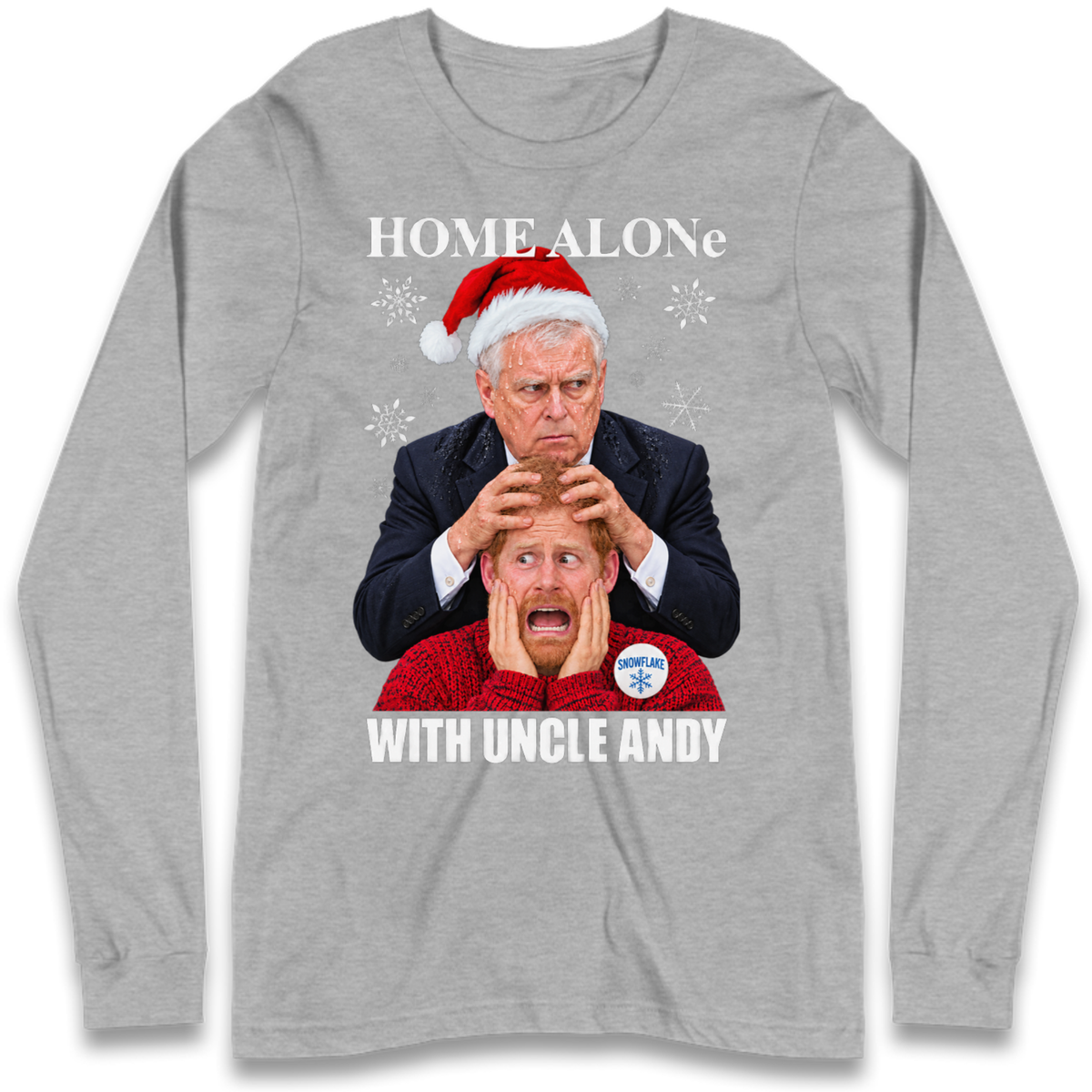Home Alone Prince Harry Andrew Christmas Long Sleeve T-Shirt