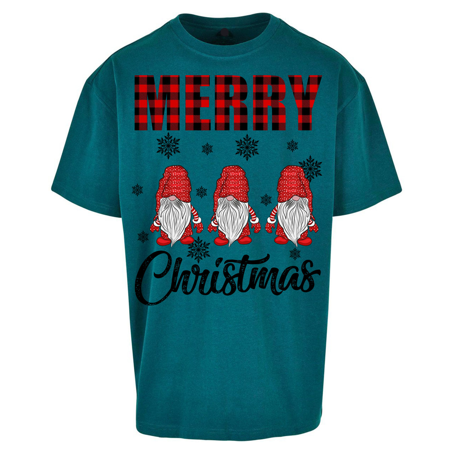 Merry Knomes Christmas Oversized T Shirt