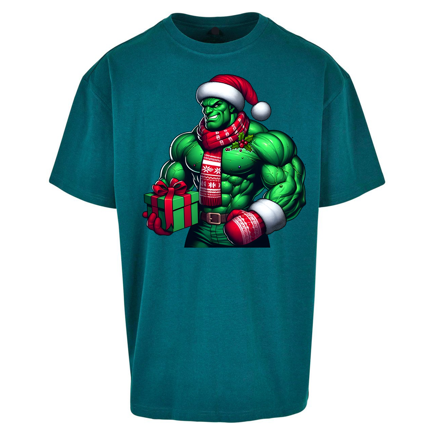 The Hulk Santa Oversized T Shirts