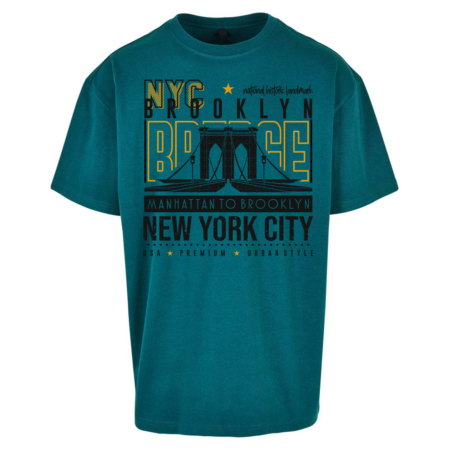 NYC Brooklyn Bridge Oversized T Shirts