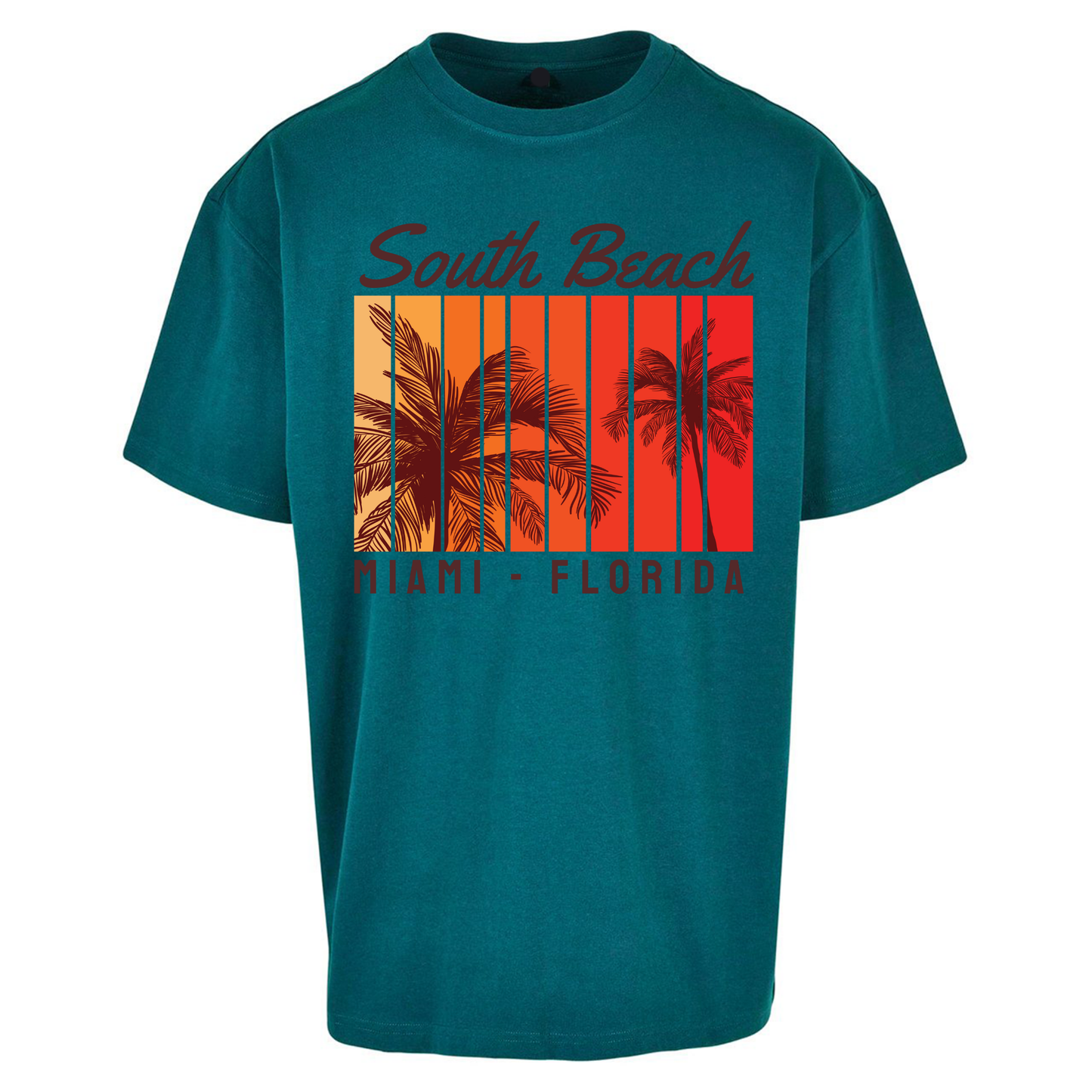 South Beach Miami Florida Oversized T Shirts