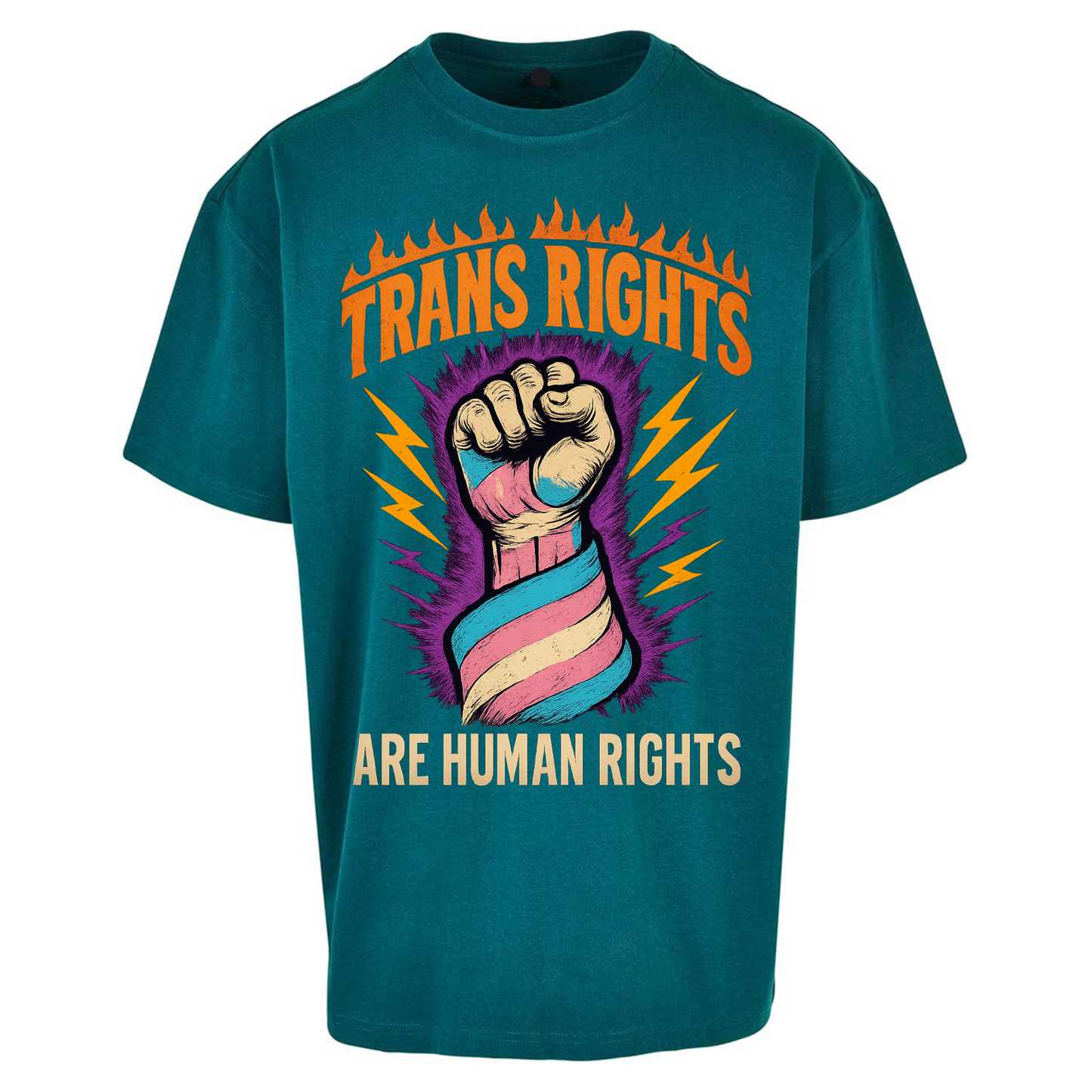 Trans Rights Are Human Rights Oversized T Shirts