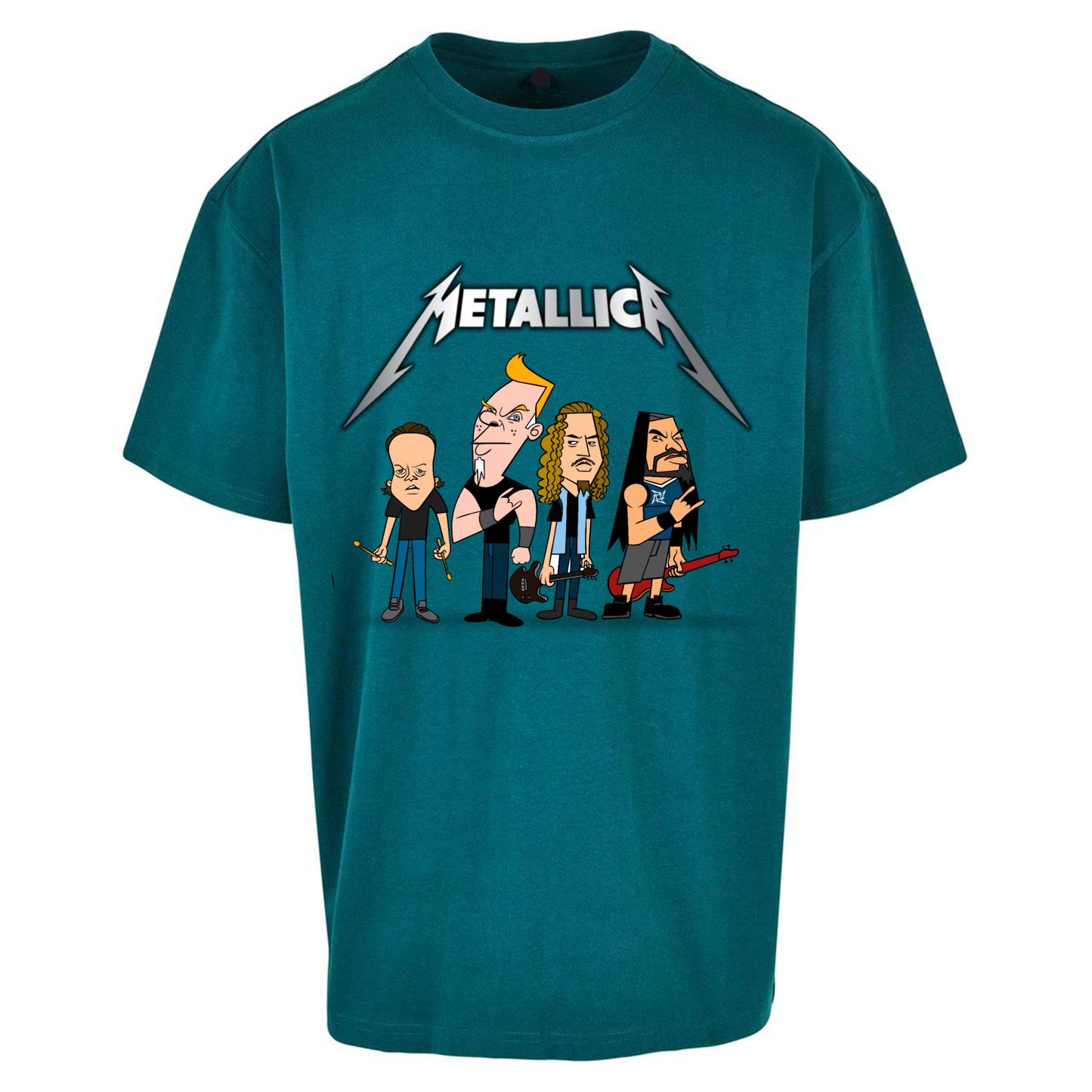 Metallica Cartoon Oversized T Shirts