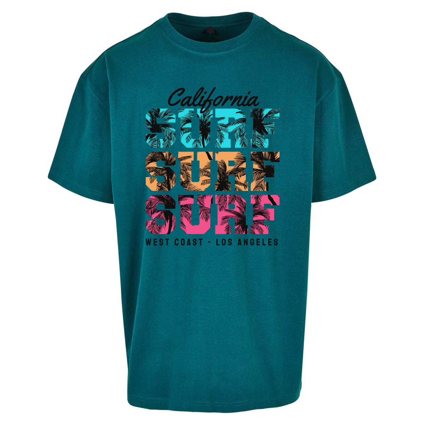 California Surf Surf Surf Oversized T Shirts