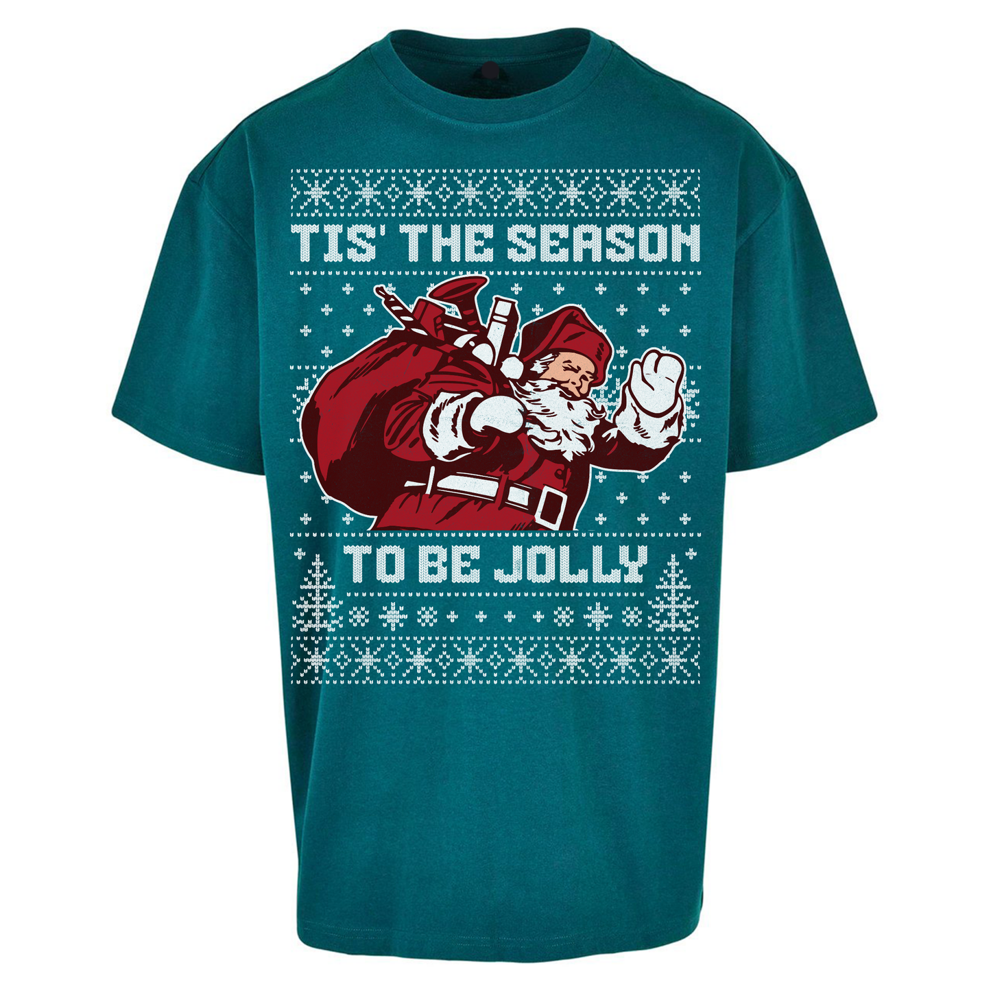 Tis The Season To Be Jolly Christmas Oversized T Shirts
