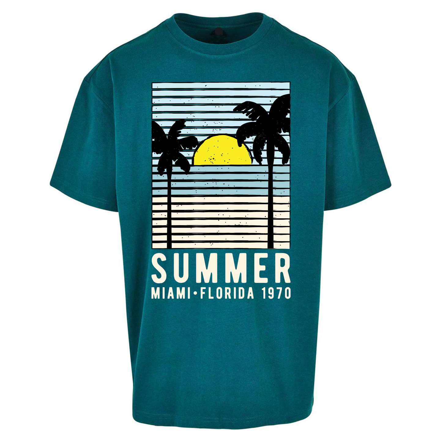 Summer Miami Florida 1970 Oversized T Shirts