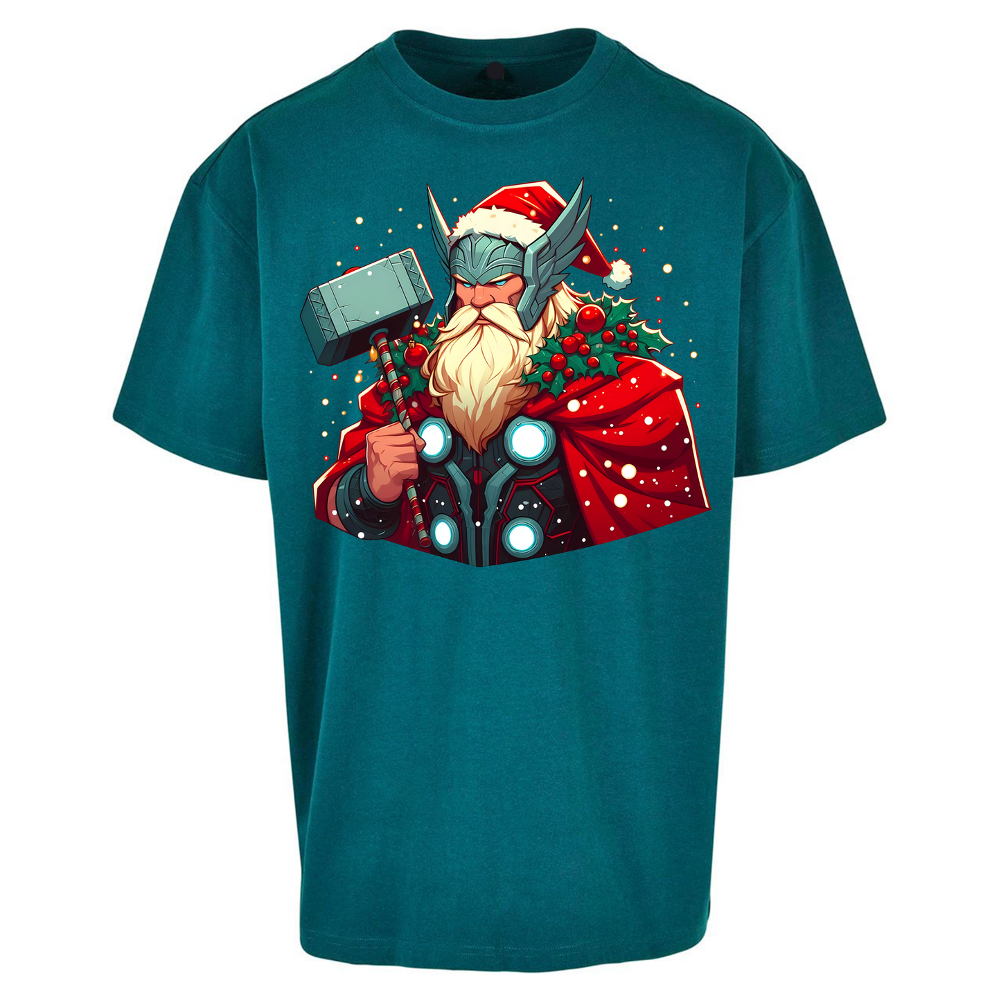 Viking Thor Santa Oversized T Shirts