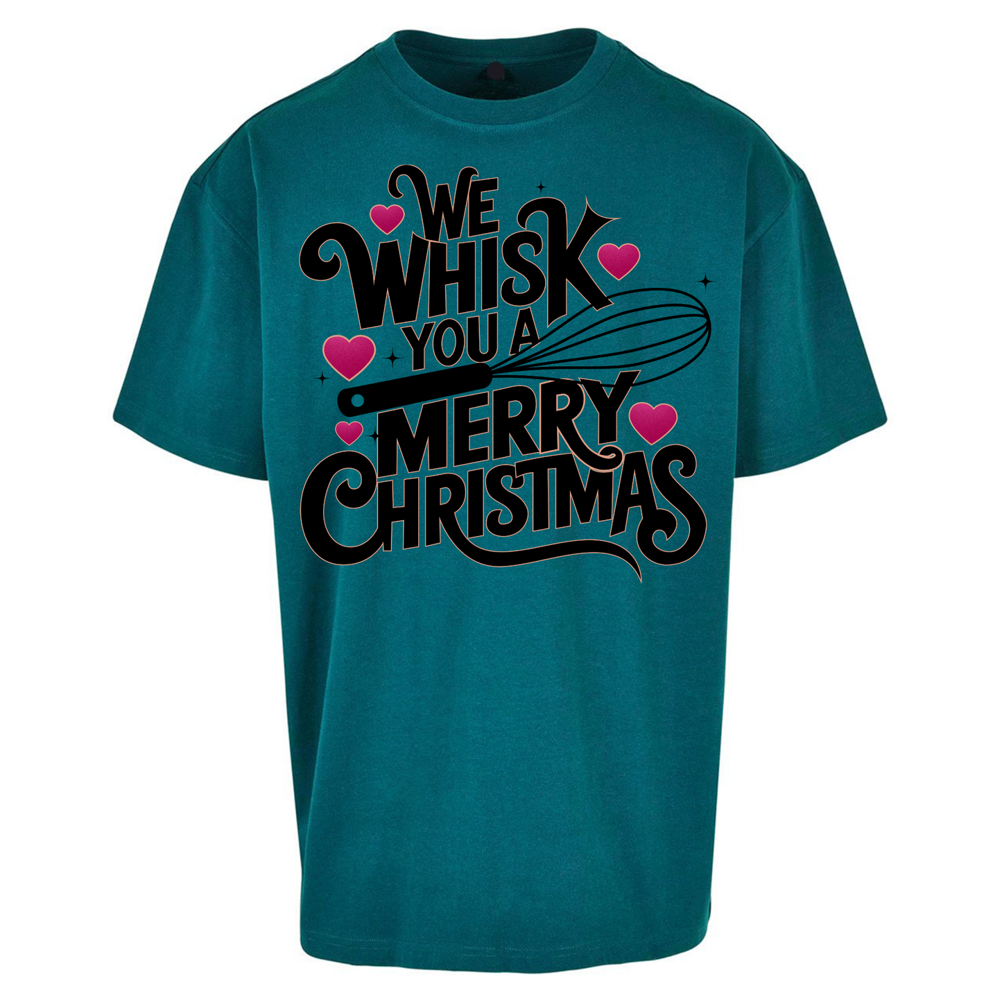 We Whisk You a Merry Christmas Oversized T Shirts