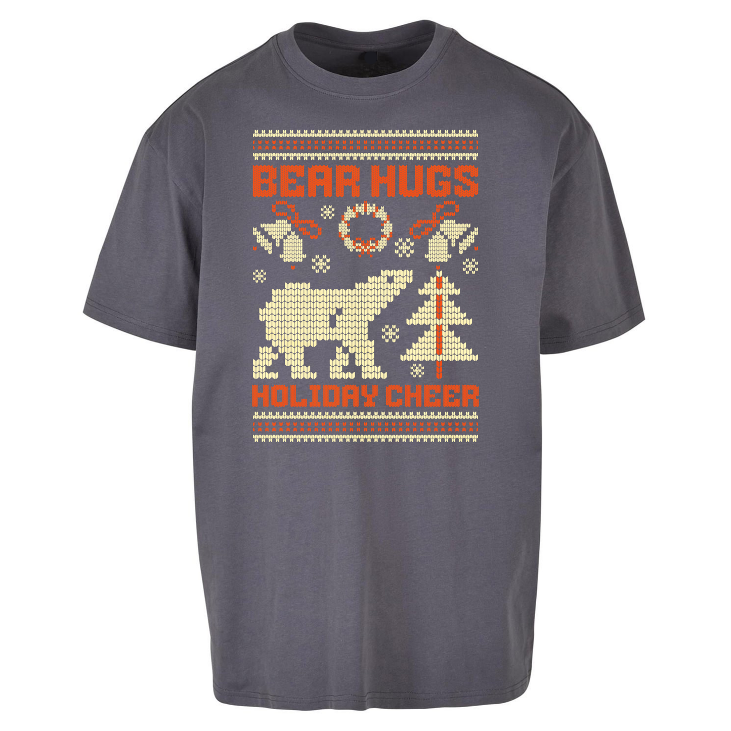 Bear Hugs Holiday Cheer Oversized T Shirts