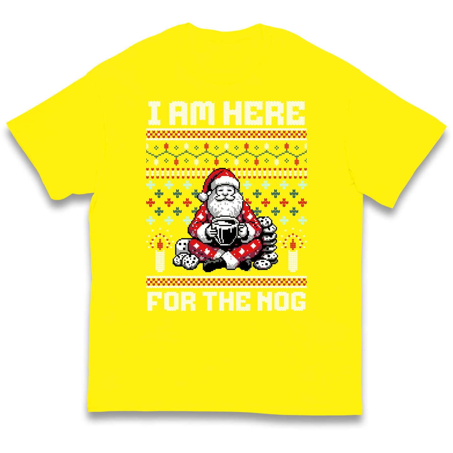 I am Here For The Nog Christmas kids t shirt