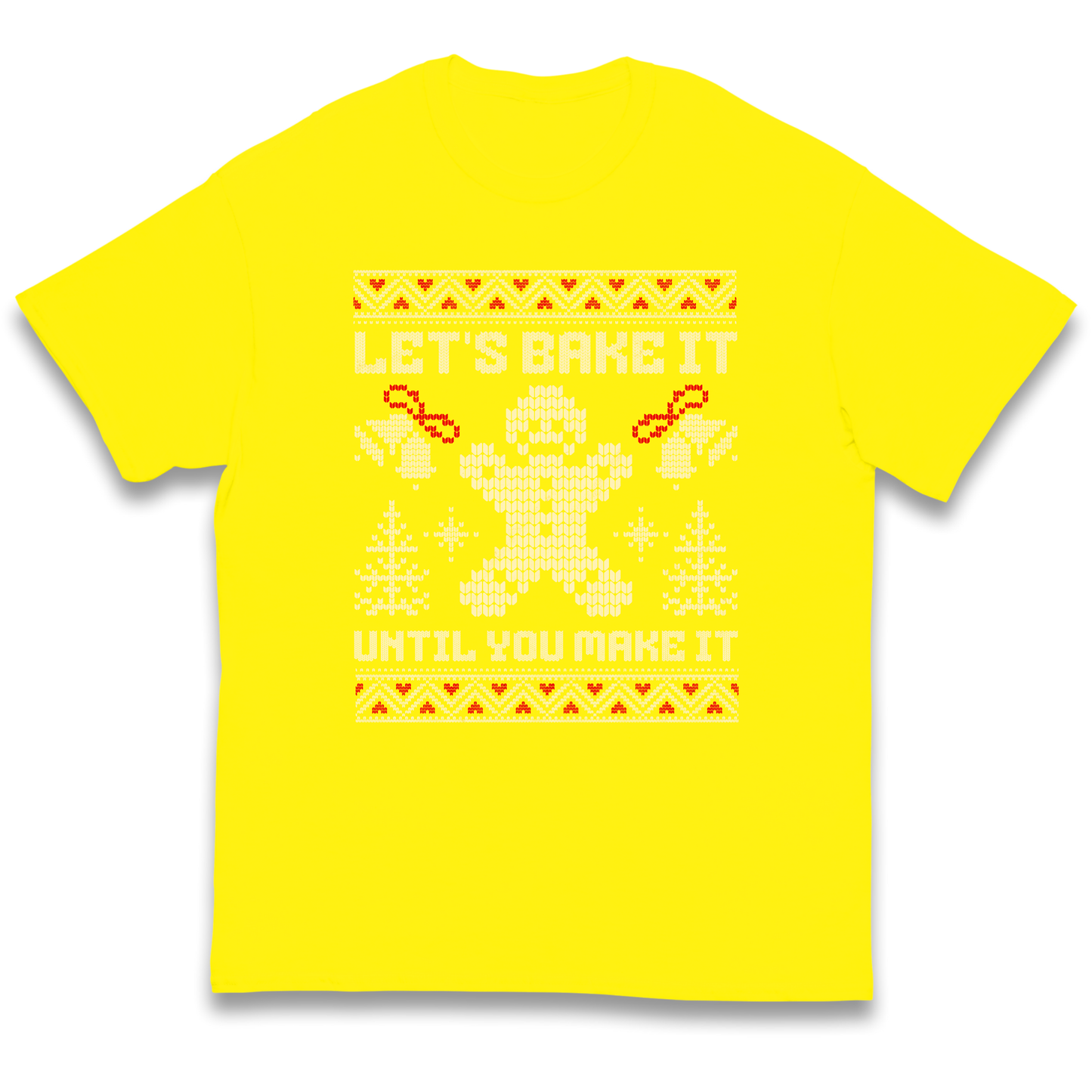 Lets Bake It Until You Make it Christmas kids t shirt