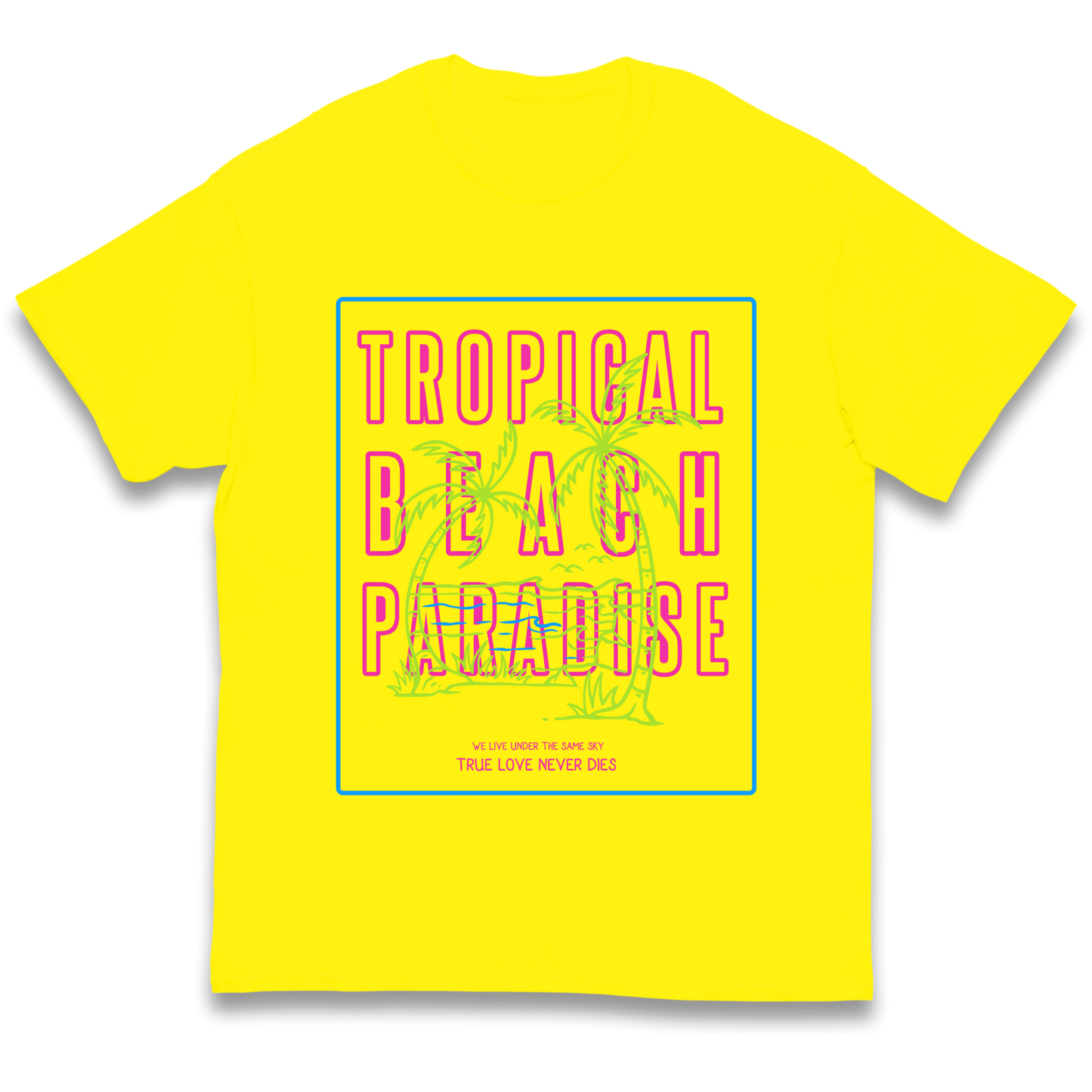 Tropical Beach Paradise kids t shirt