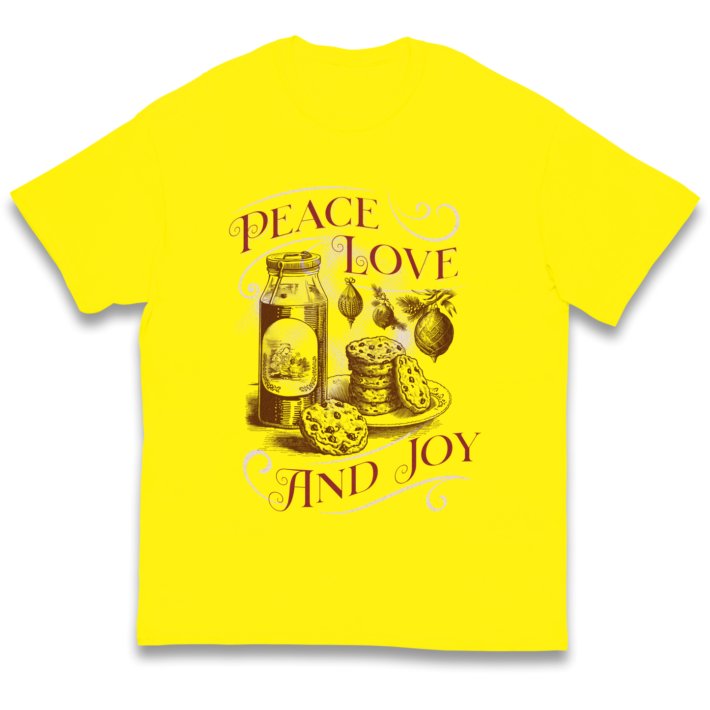 Peace Love And Joy Christmas kids t shirt