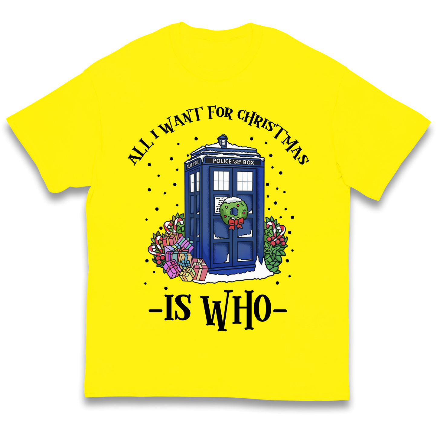 Dr Who Christmas kids t shirt