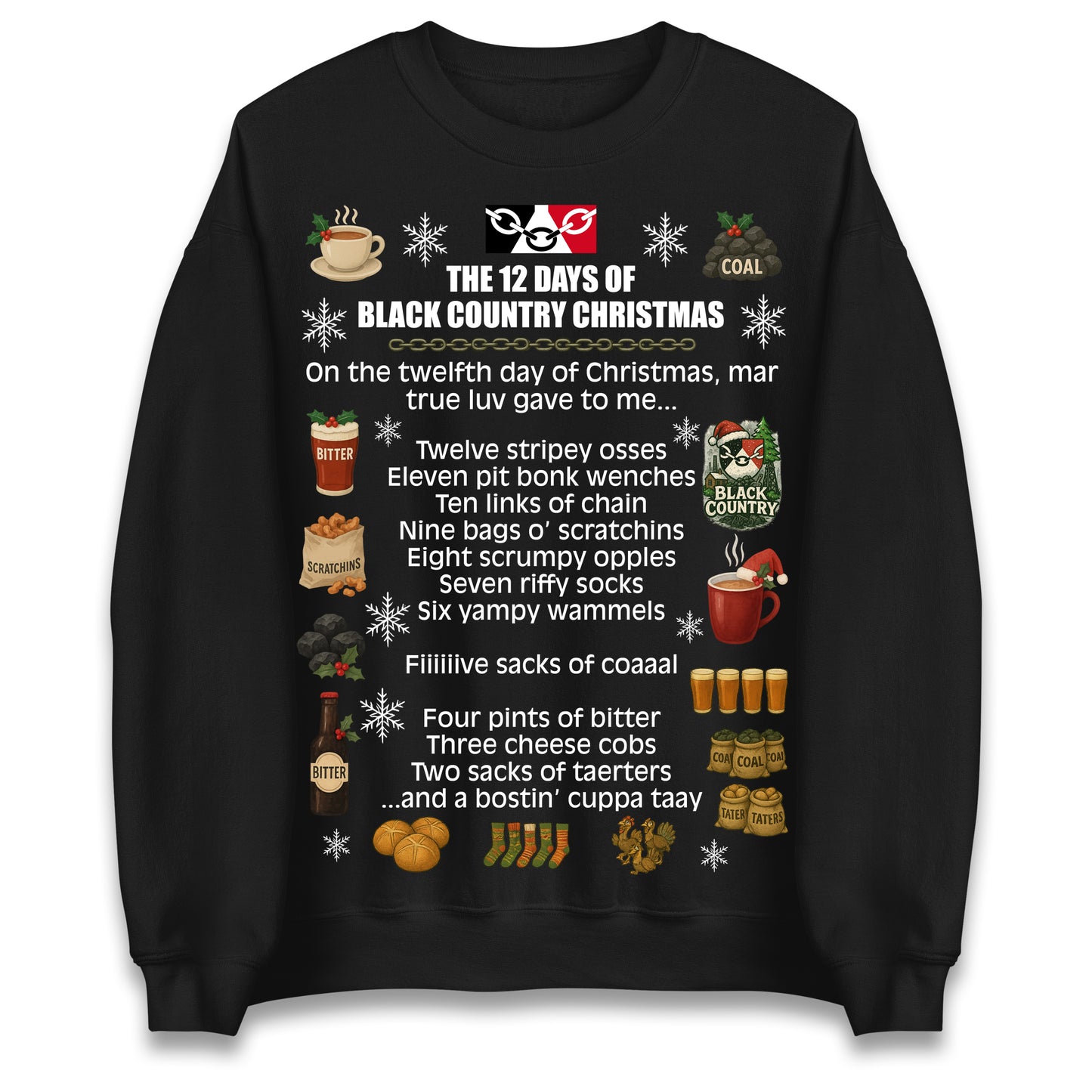 The 12 Days of Black Country Christmas Jumper