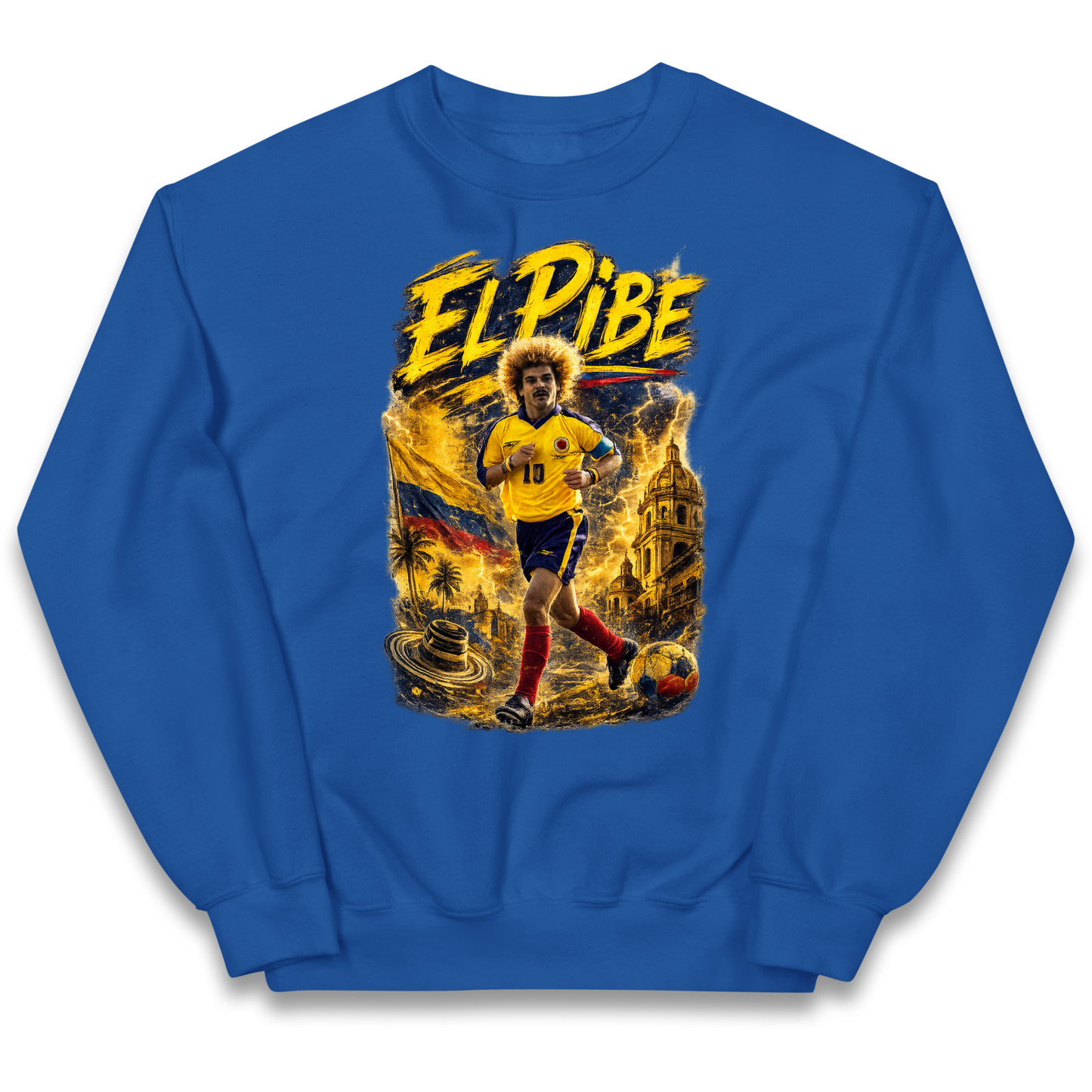 Carlos Valderrama Colombia Football Kids Sweatshirt