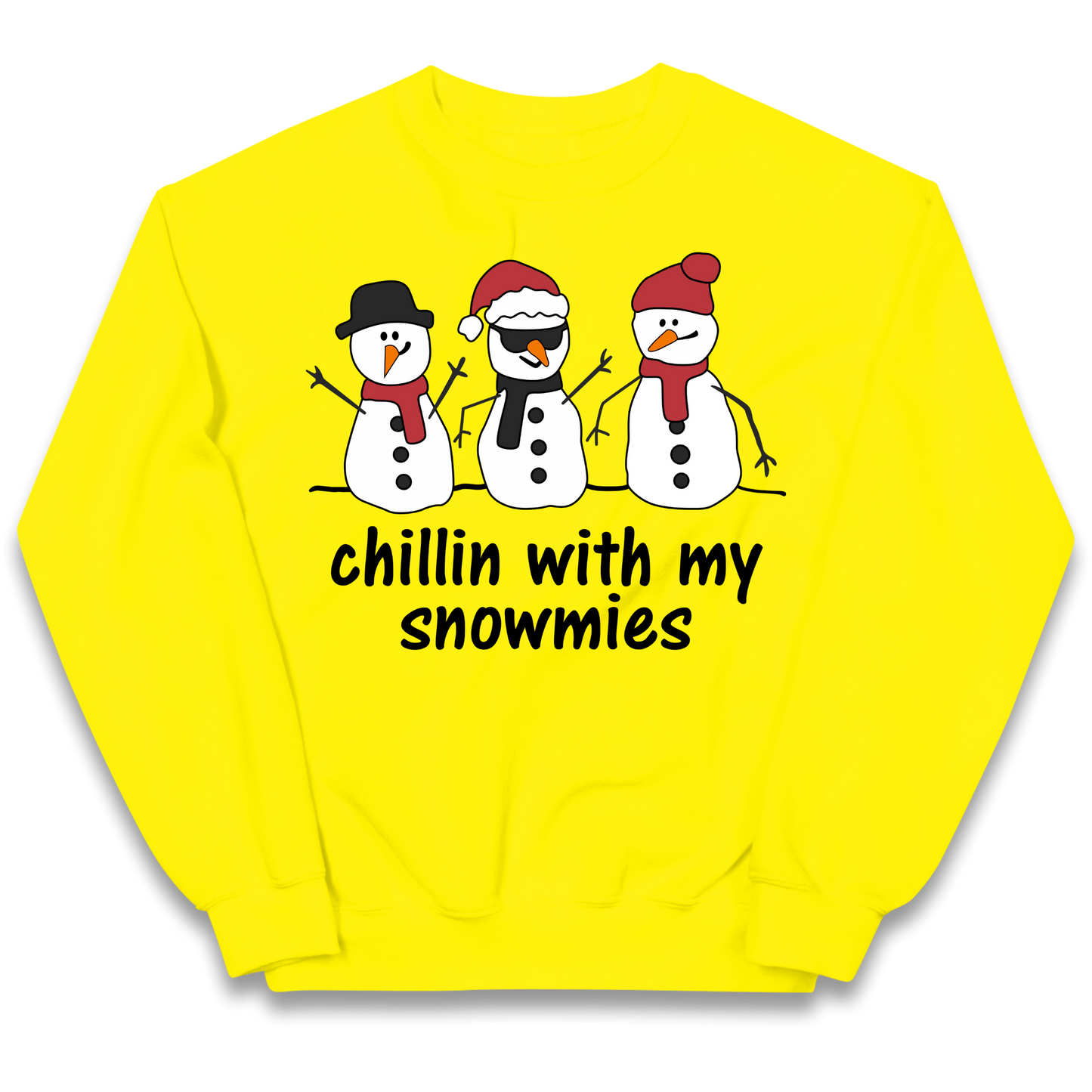 Chillin With My Snowmies kids sweatshirt