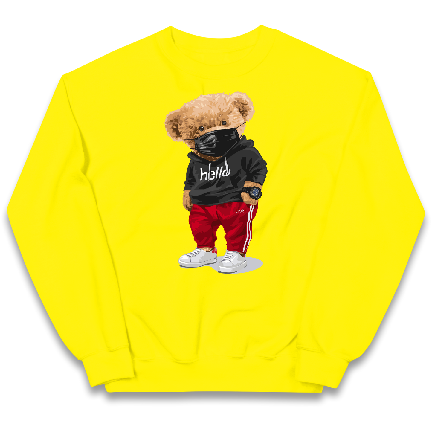 Teddy Bear Hello Streetwear kids sweatshirt
