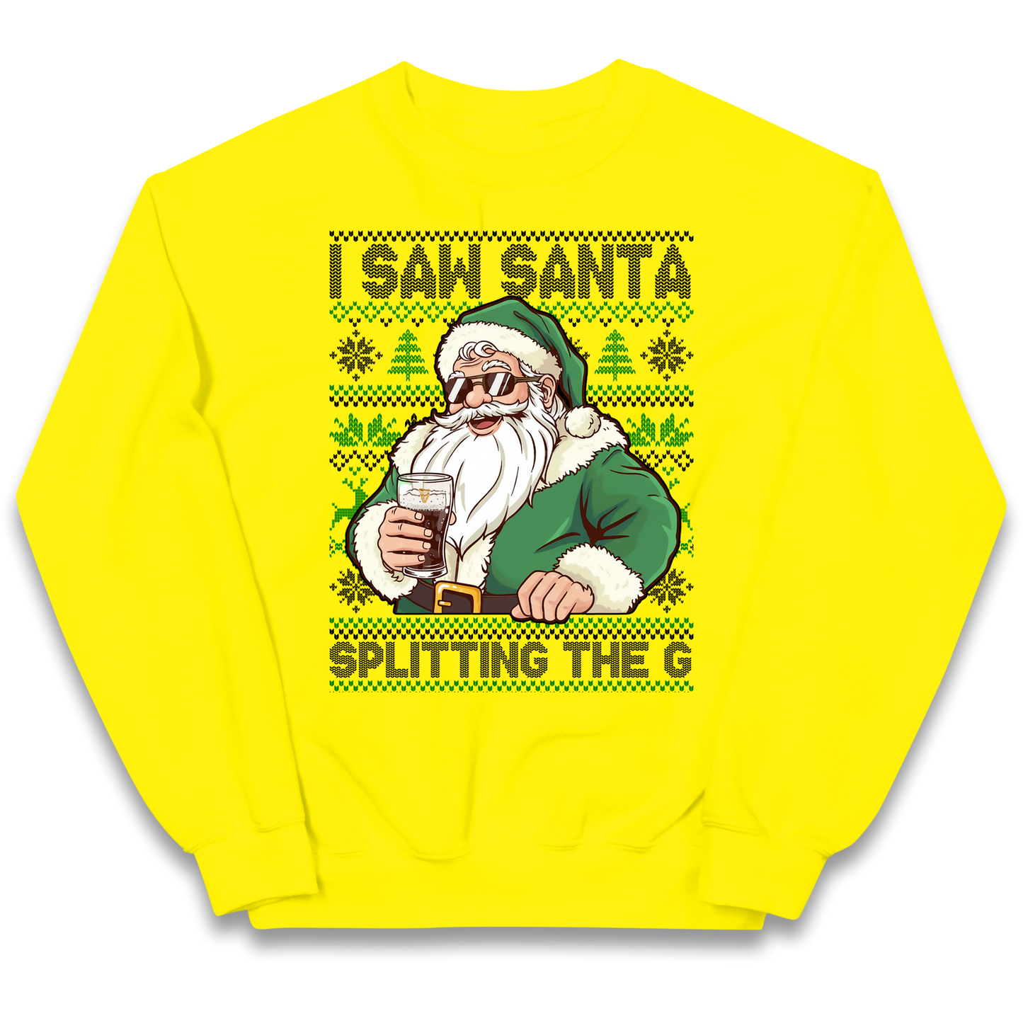 Santa Splitting The G Kids Sweatshirt