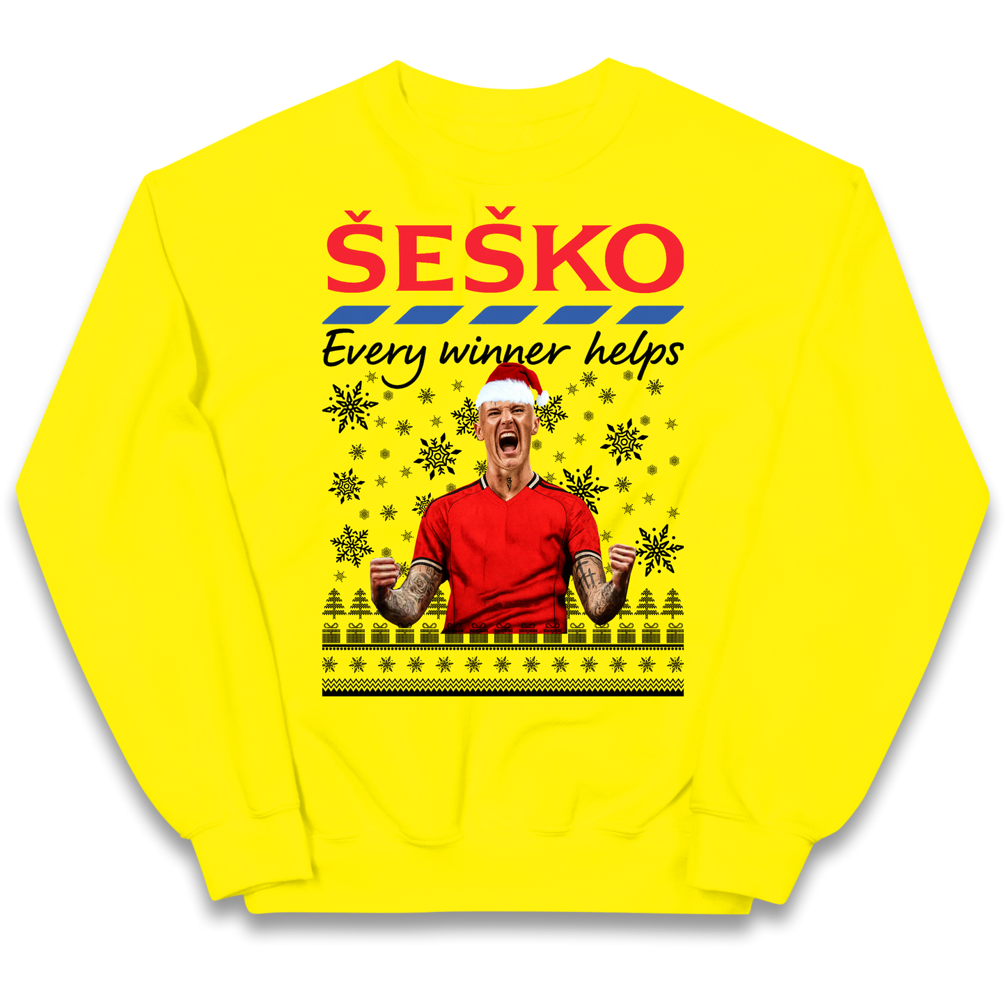 Benjamin Sesko Christmas Kids Sweatshirt