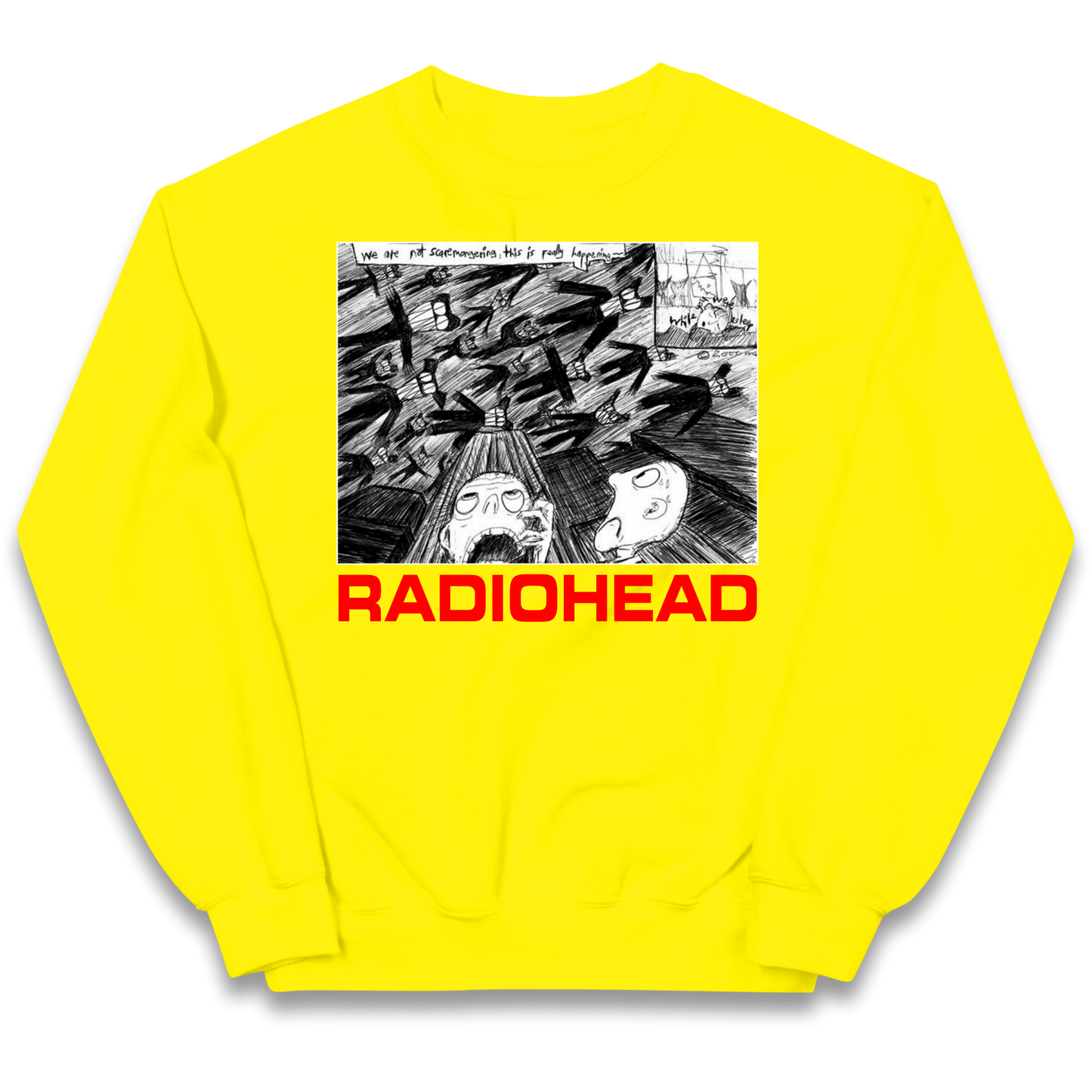 Radiohead We Are Not Screaming kids sweatshirt