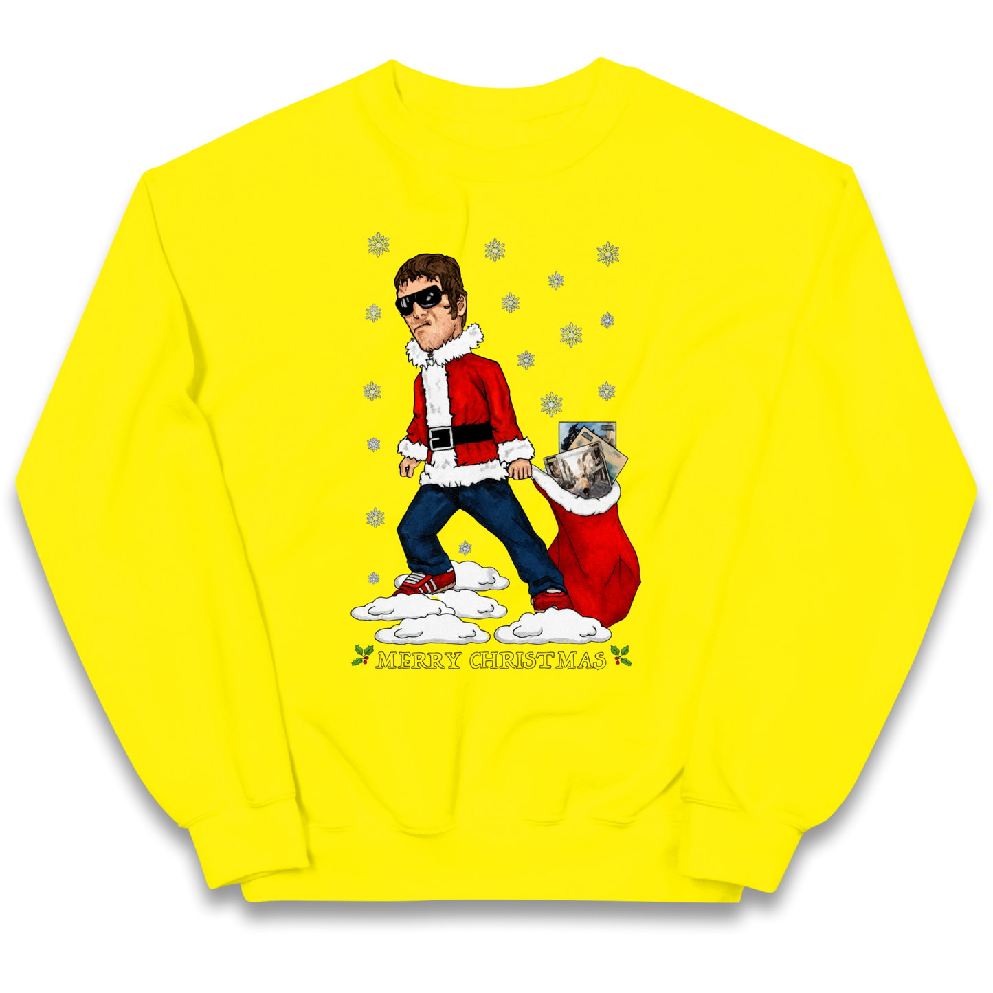 Liam Gallagher Christmas Santa kids sweatshirt