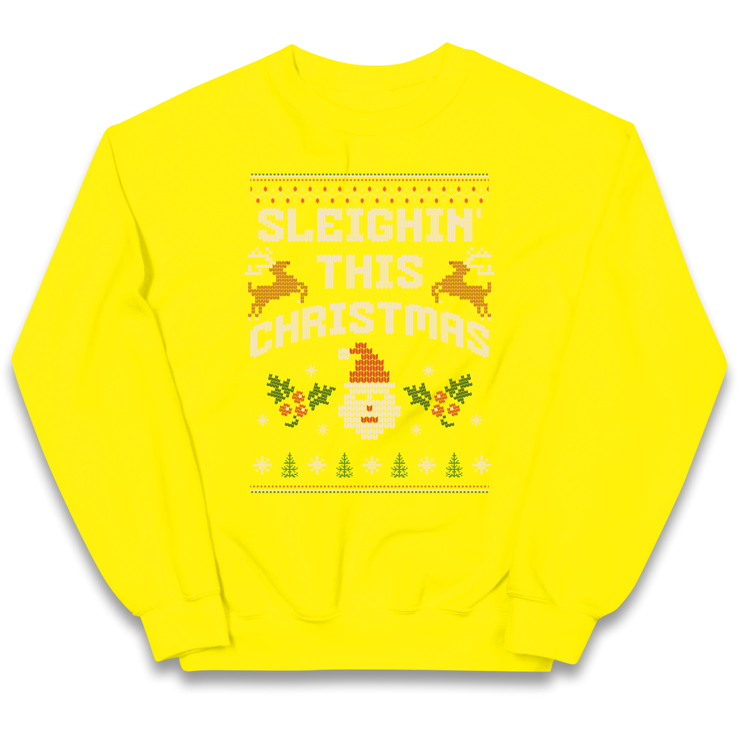 Sleighin This Christmas Christmas kids sweatshirt
