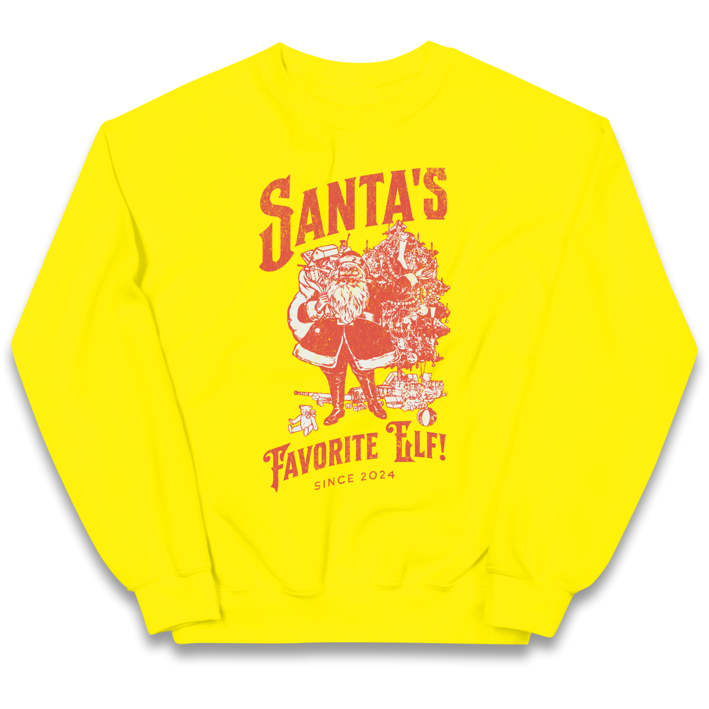 Santas Favourite Elf Christmas kids sweatshirt