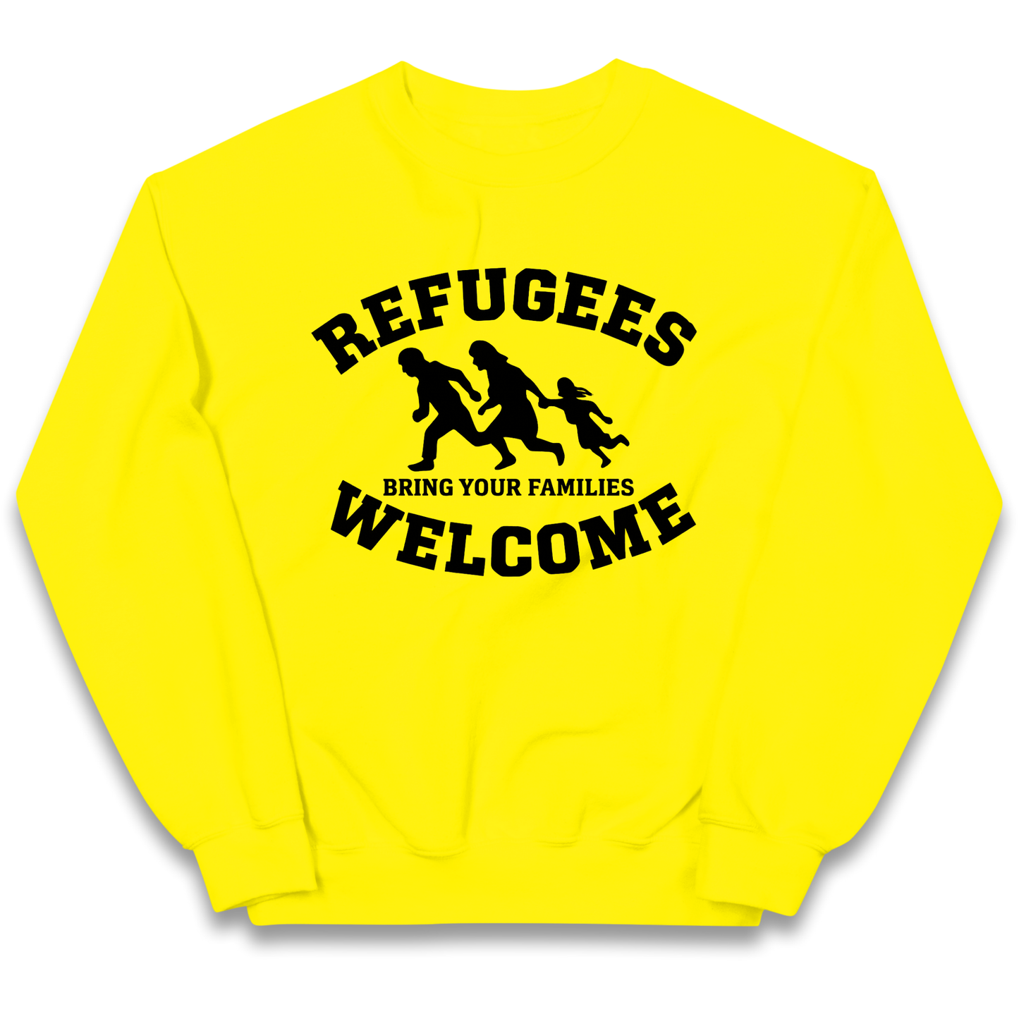Welcome Refugees kids sweatshirt