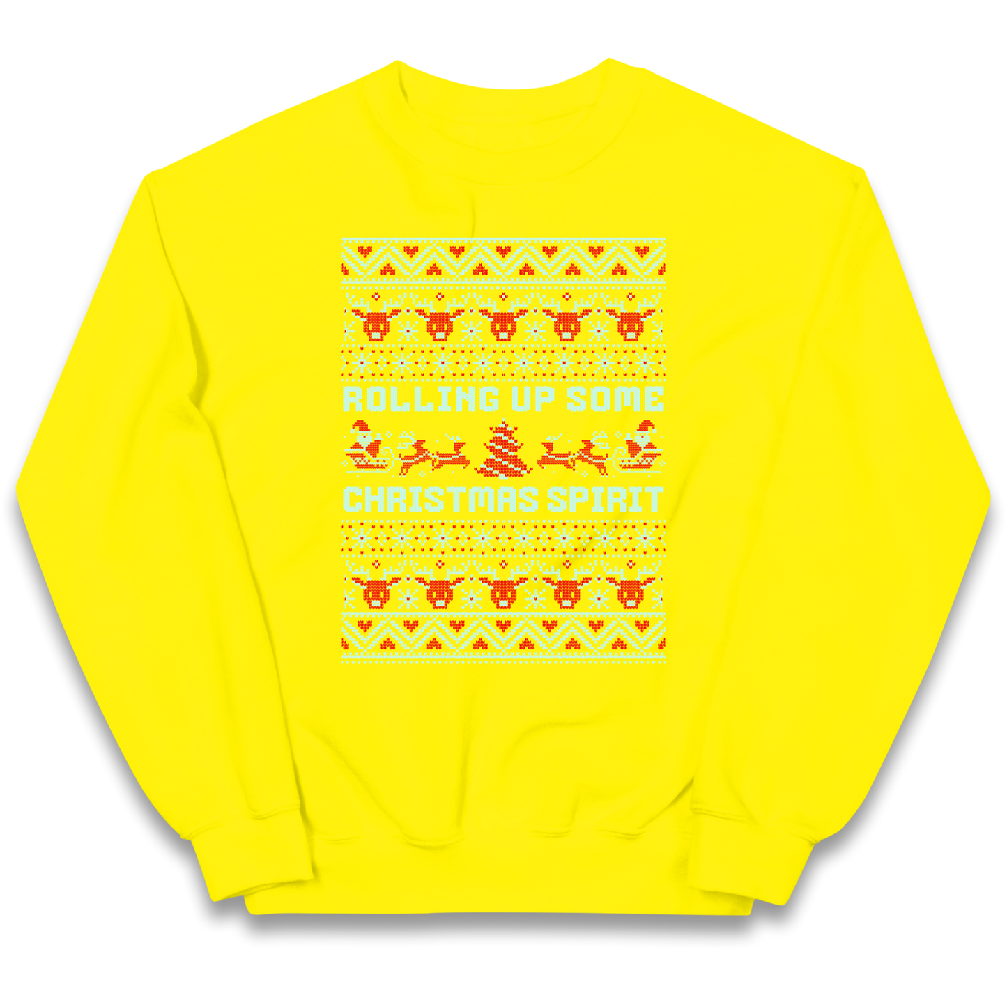 Rolling up Some Christmas Spirit kids sweatshirt