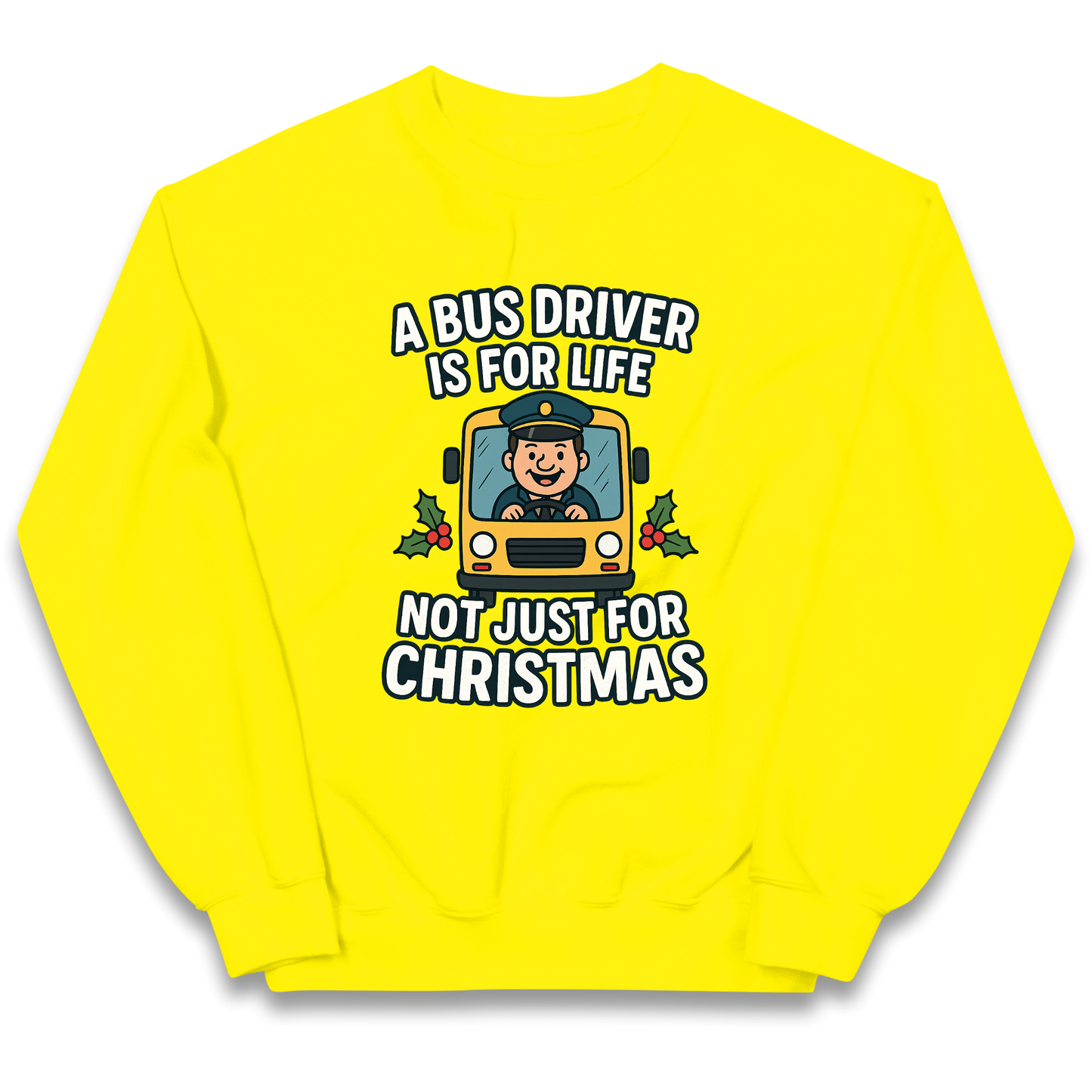 Bus Driver Christmas Kids Jumper