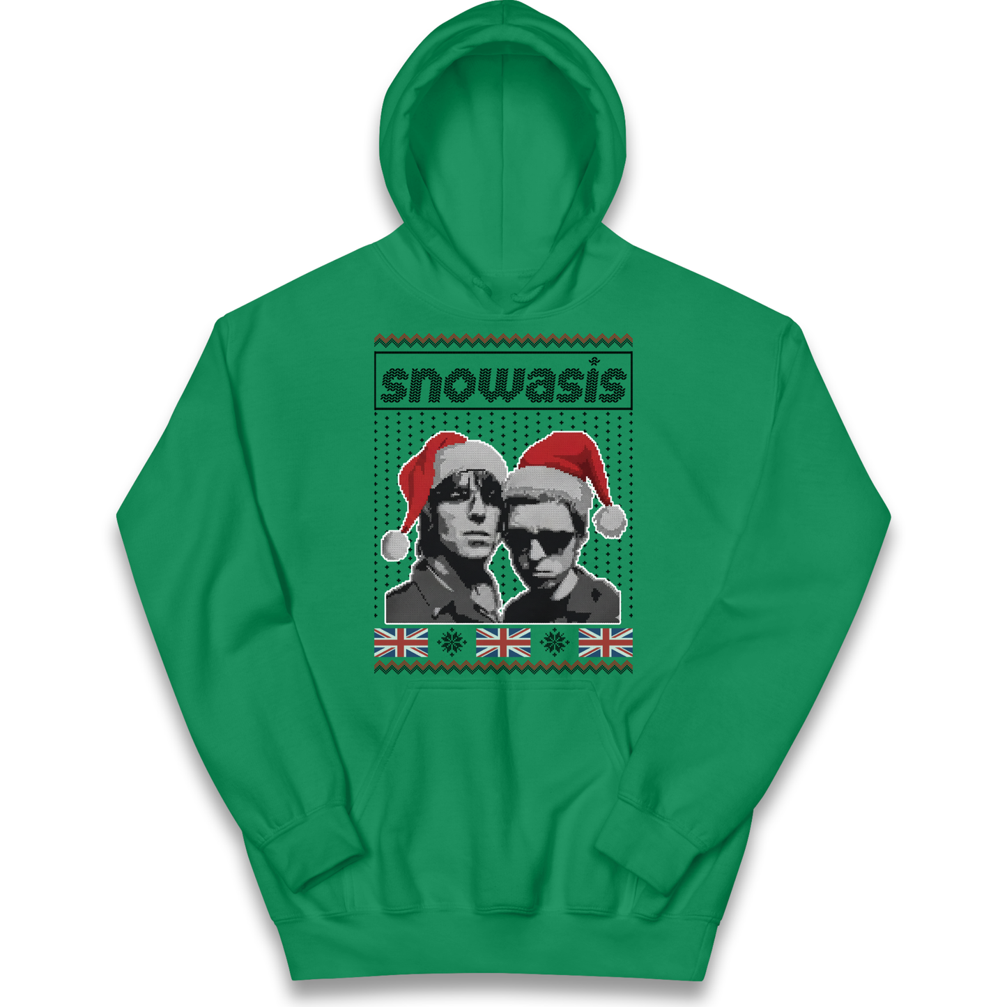 Snowasis Union Jack Christmas Kids Hoodie