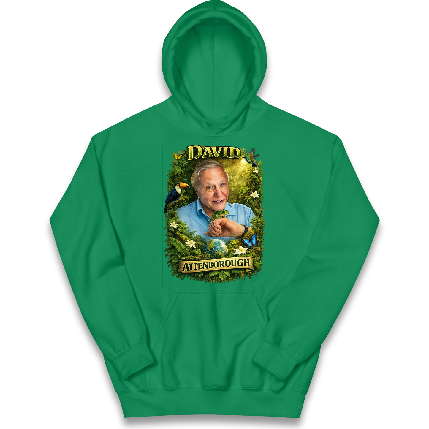 David Attenborough Kids Hoodie