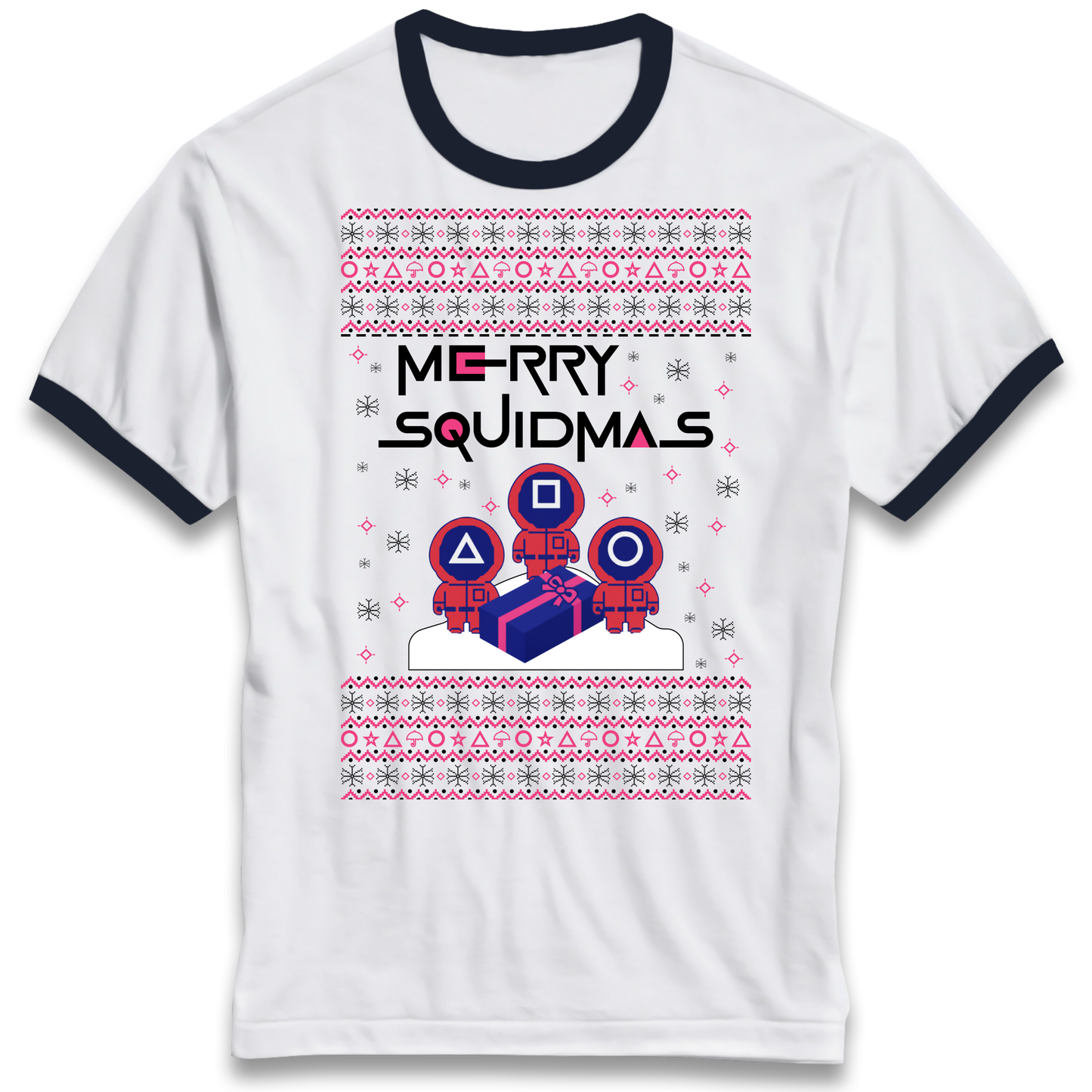 Squid Games Christmas Ringer T Shirt