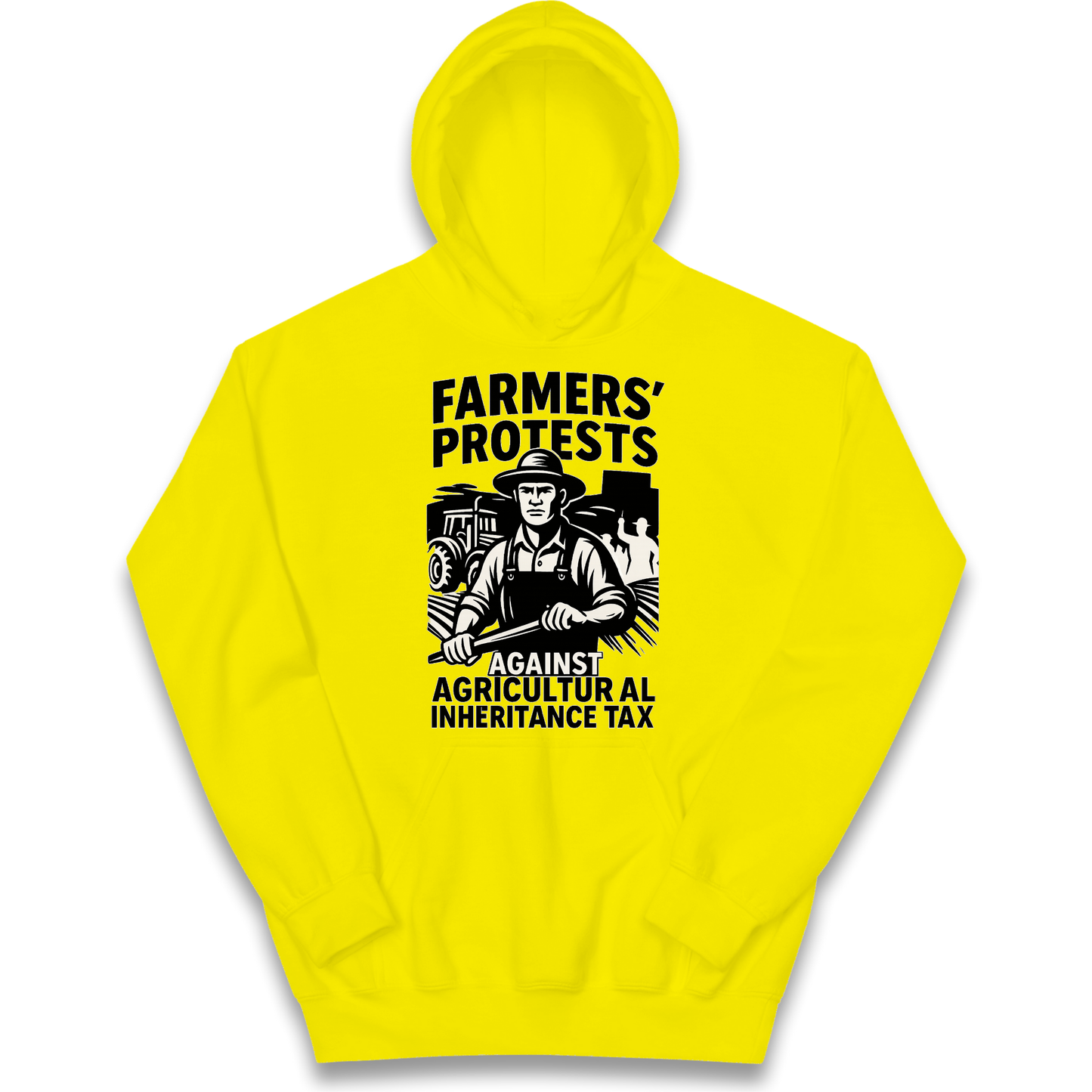 Farmers’ Protests Against Agricultural Inheritance Tax kids hoodie