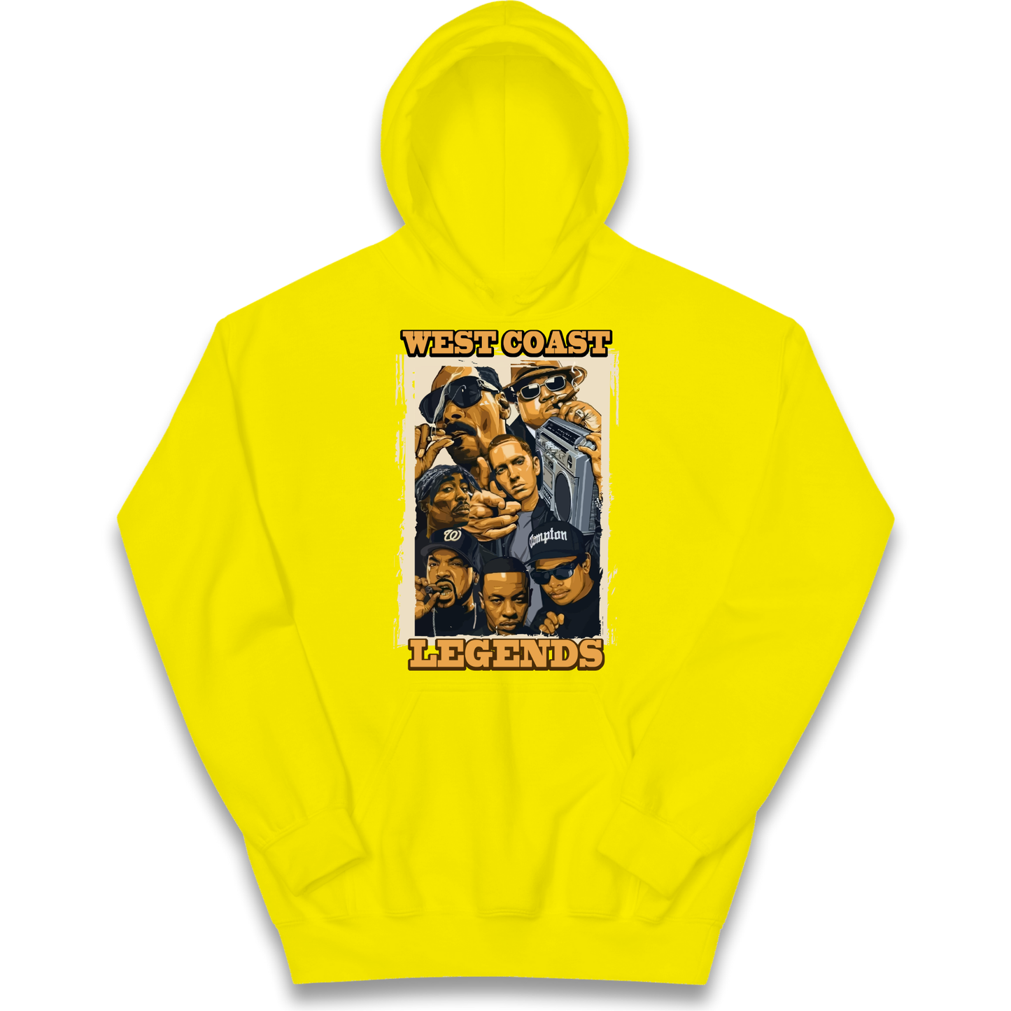 West Coast Legends Rappers kids hoodie