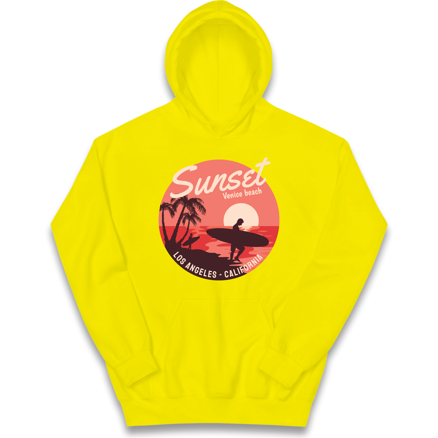Sunset Venice Beach kids hoodie