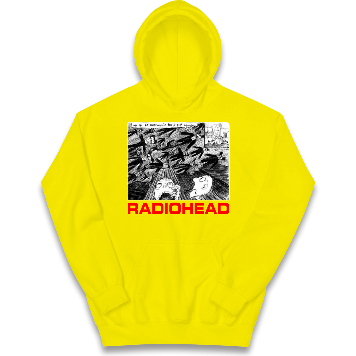 Radiohead We Are Not Screaming kids hoodie