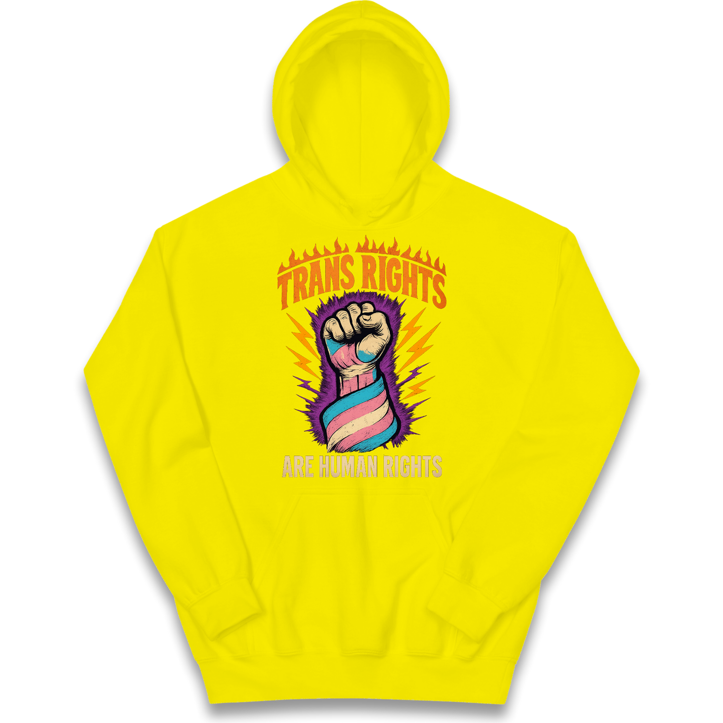 Trans Rights Are Human Rights kids hoodie