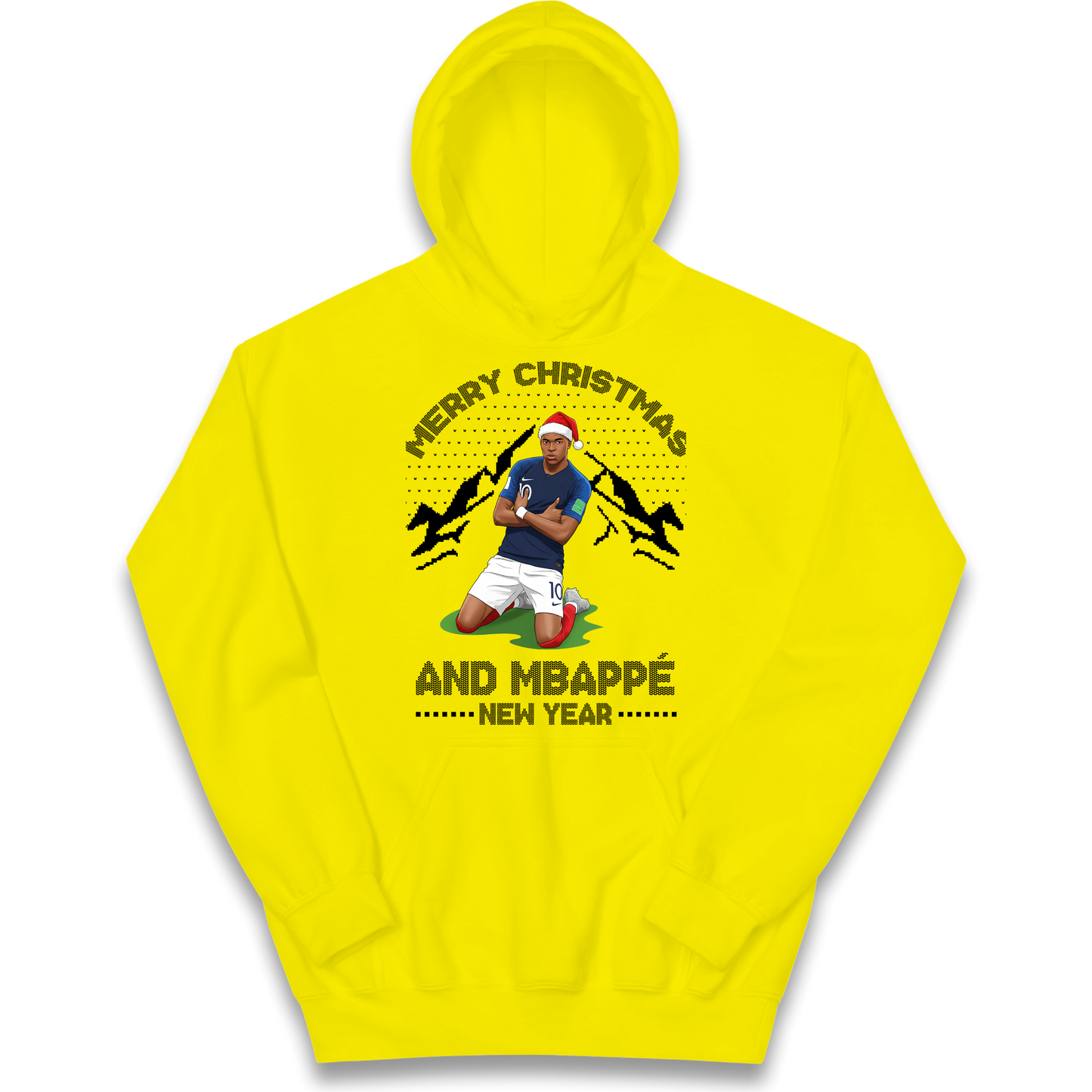 Mbappe Christmas Kids Hoodie
