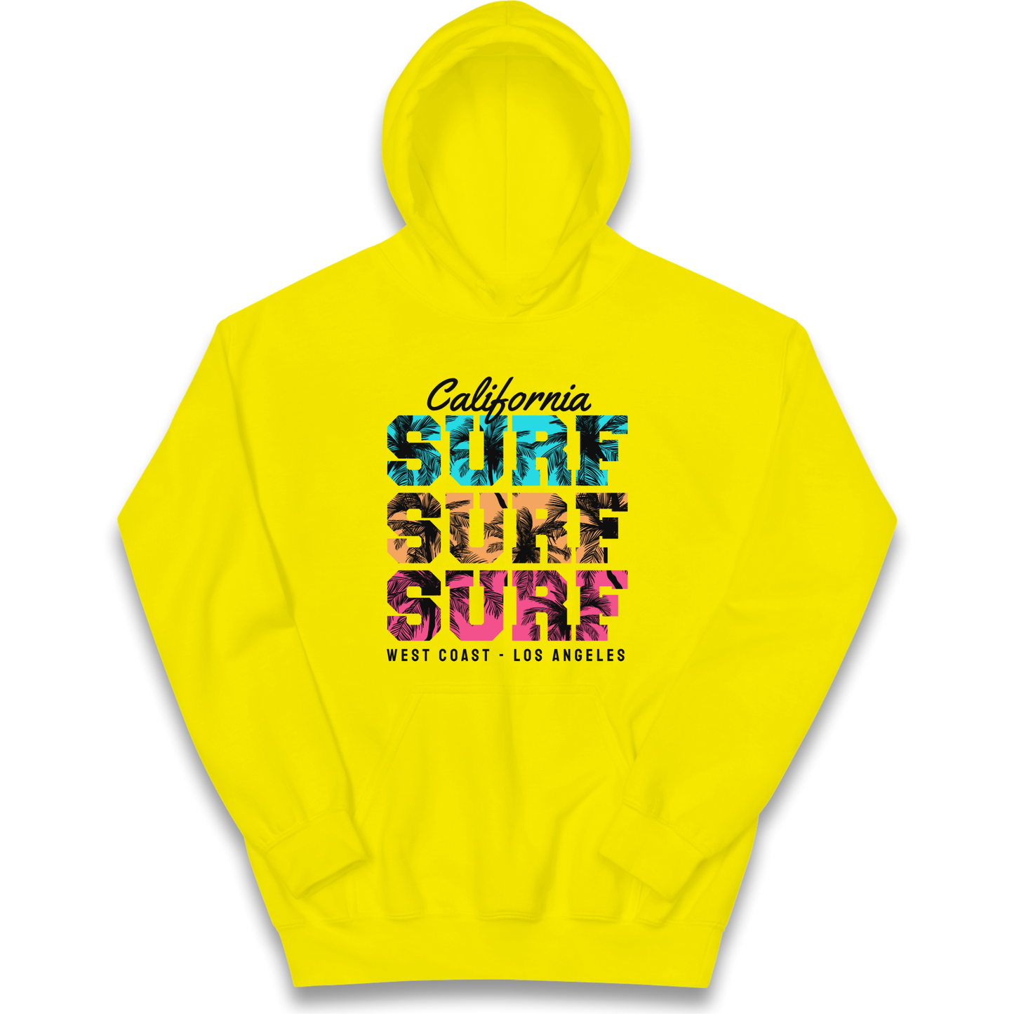 California Surf Surf Surf kids hoodie