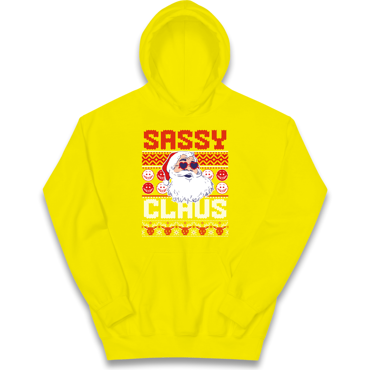 Sassy Claus Santa Christmas kids hoodie