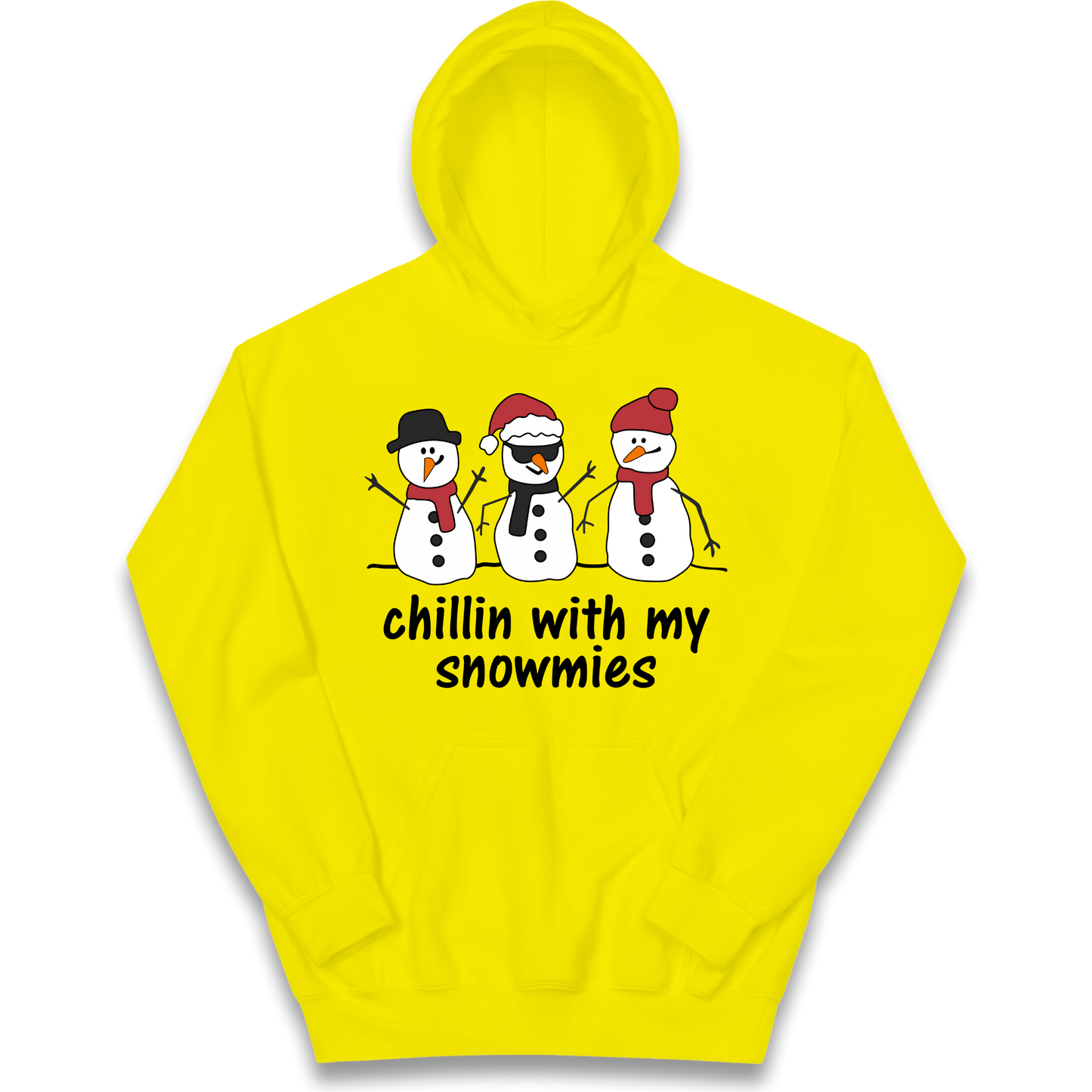 Chillin With My Snowmies kids hoodie