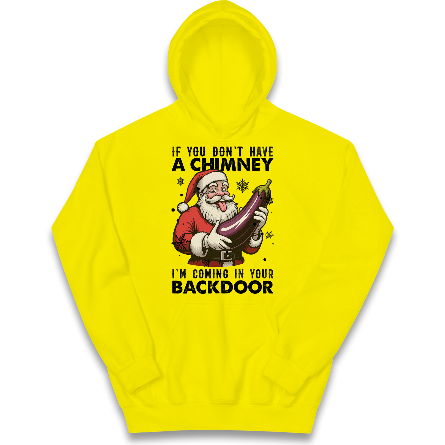 Santa Back Door Kids Hoodie